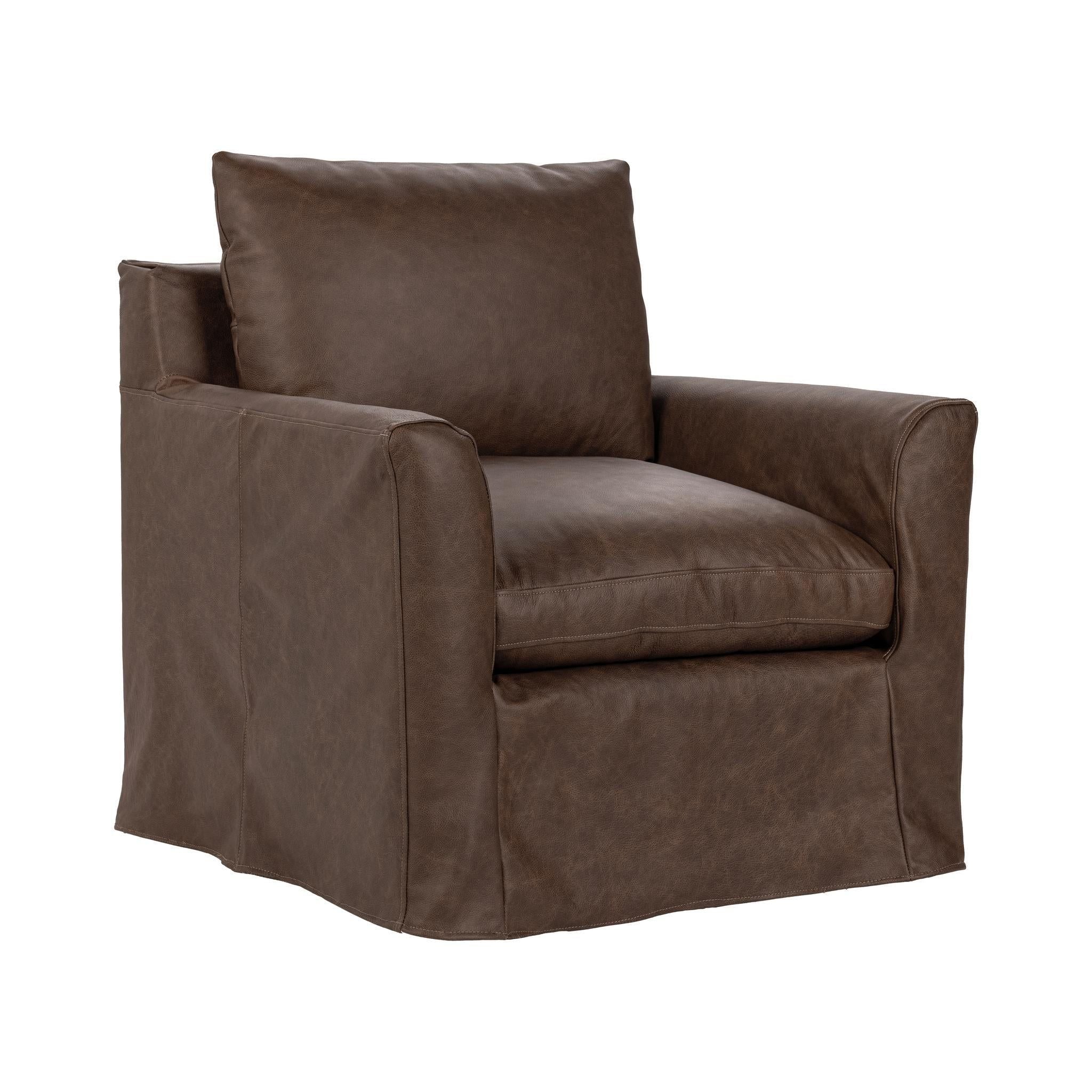 Cassiano - Leather Swivel Chair - El Paso