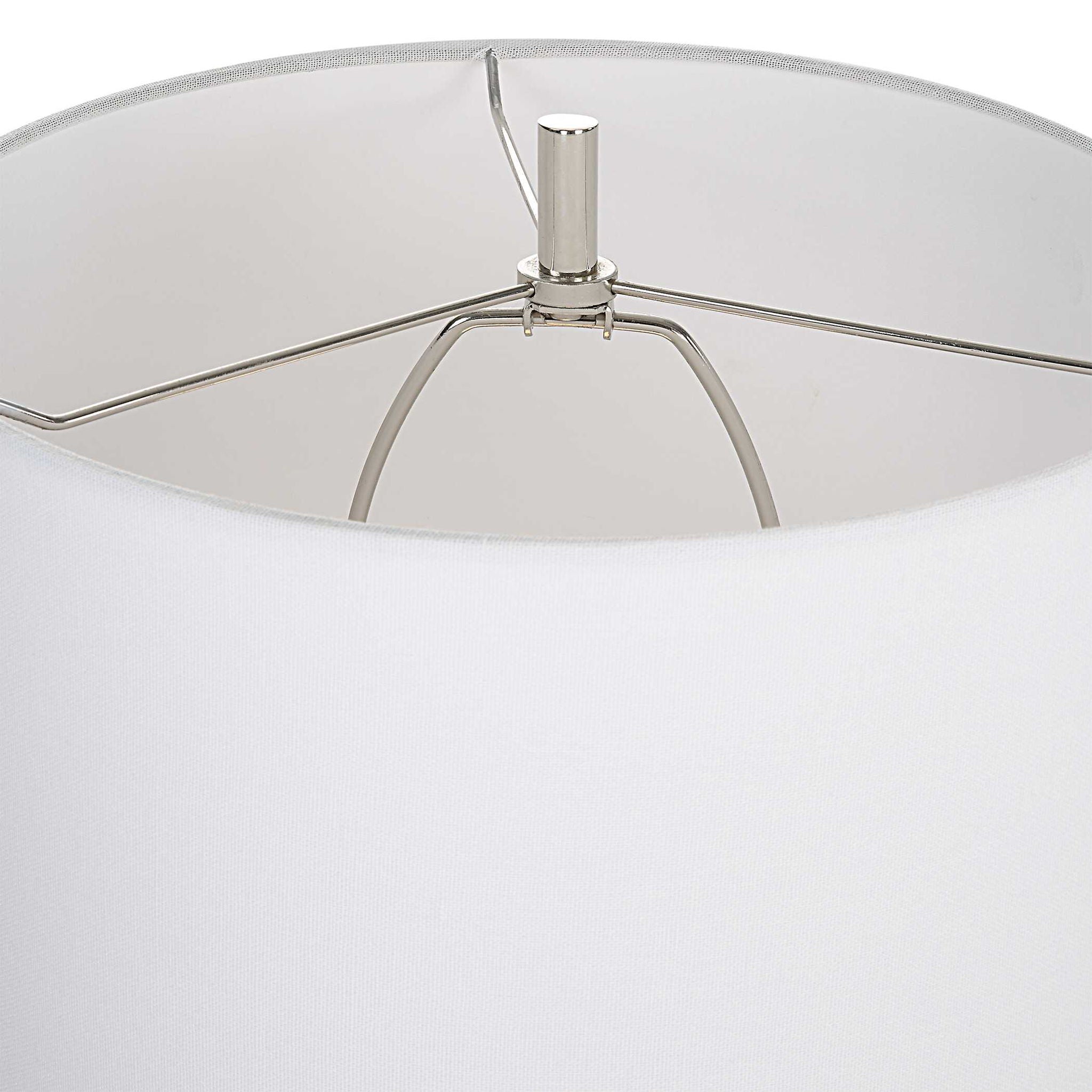 Chalice - Striped Table Lamp - Beige