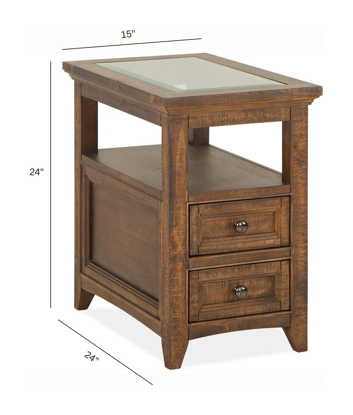 Bay Creek - Chairside End Table - Toasted Nutmeg