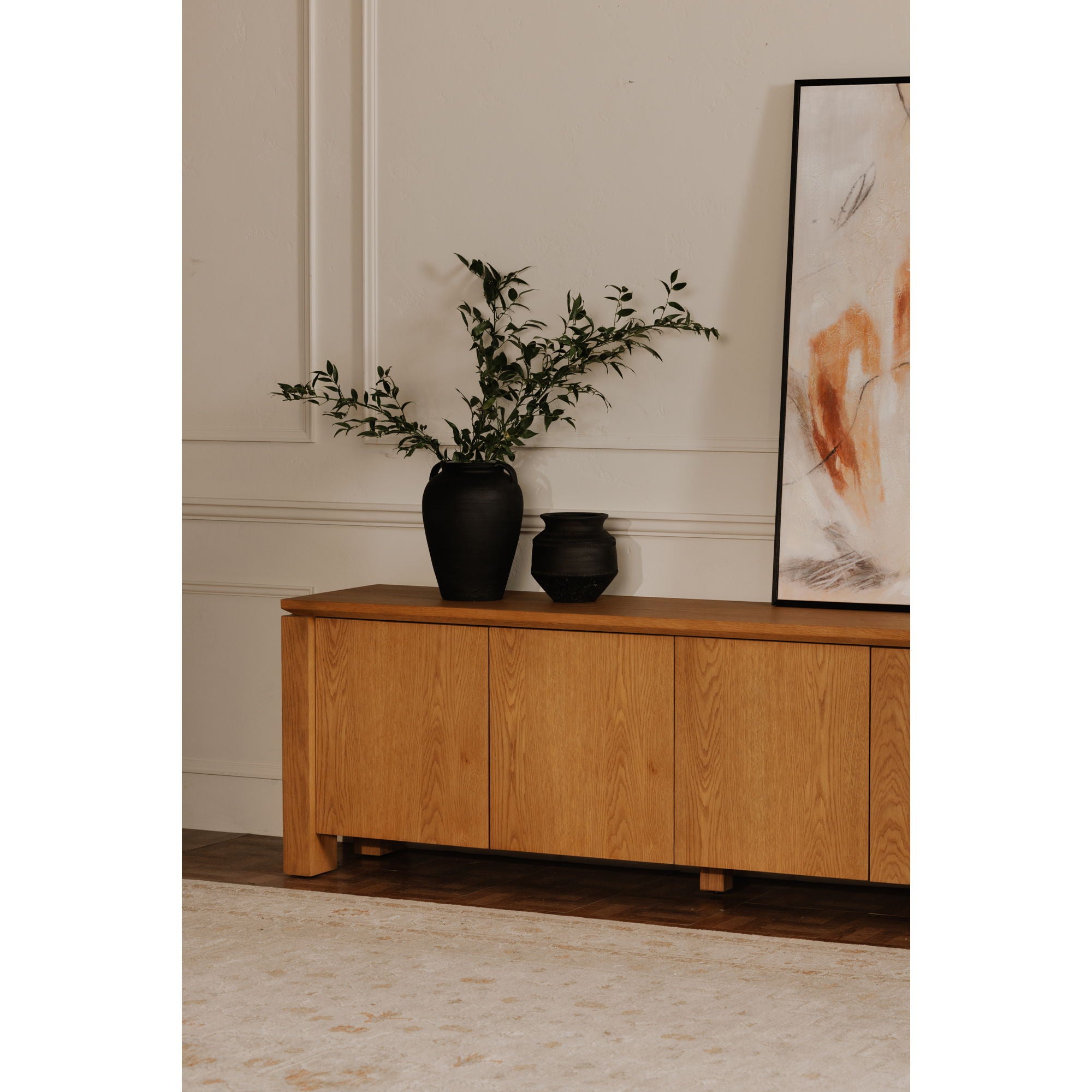 Brook - Media Unit - Country Oak