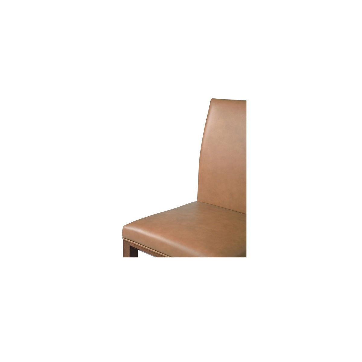 Frankie - Dining Chair Leather (Set of 2) - Tan / Brown