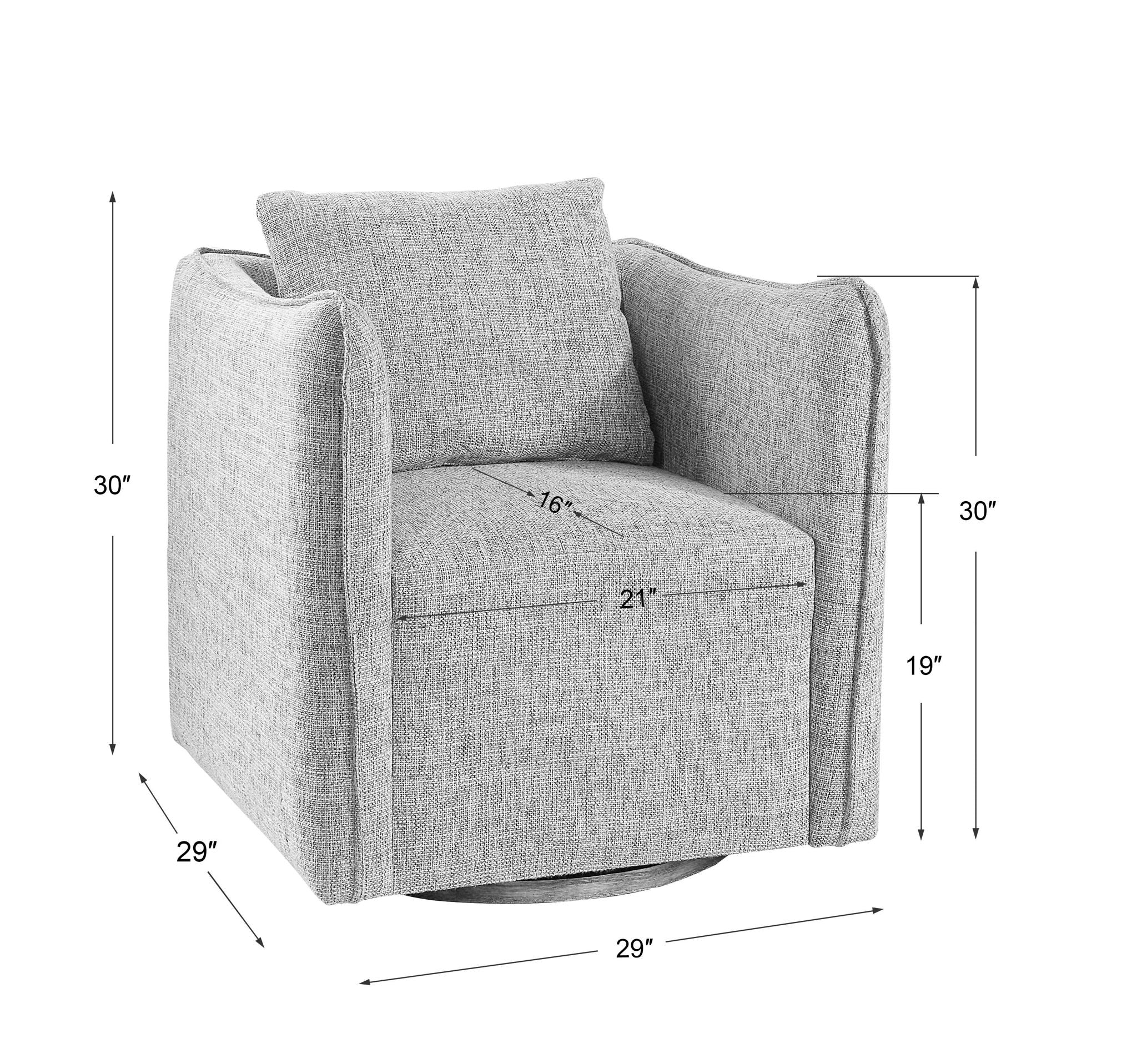 Corben - Swivel Chair - Gray