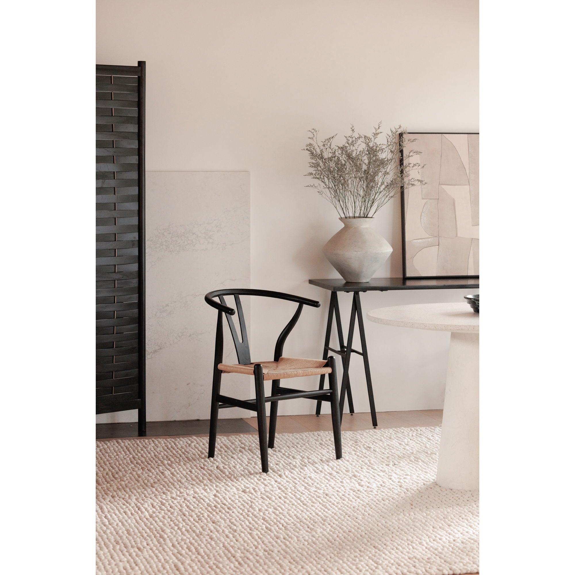 Ventana - Dining Chair (Set of 2) - Black / Natural
