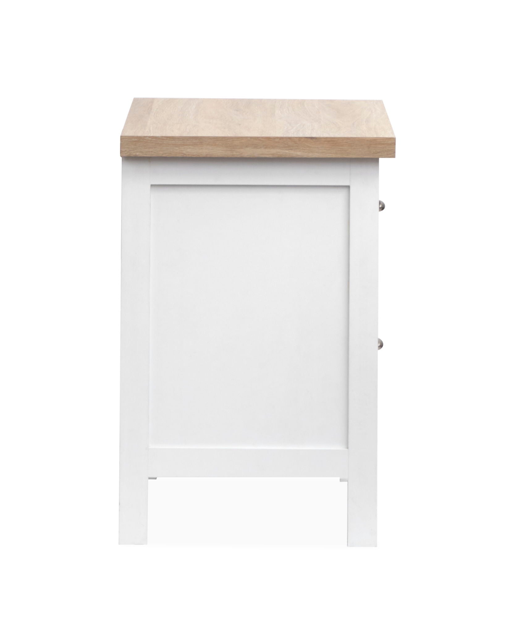 Windmill Harbour - Drawer Nightstand - White Whisp And Sand