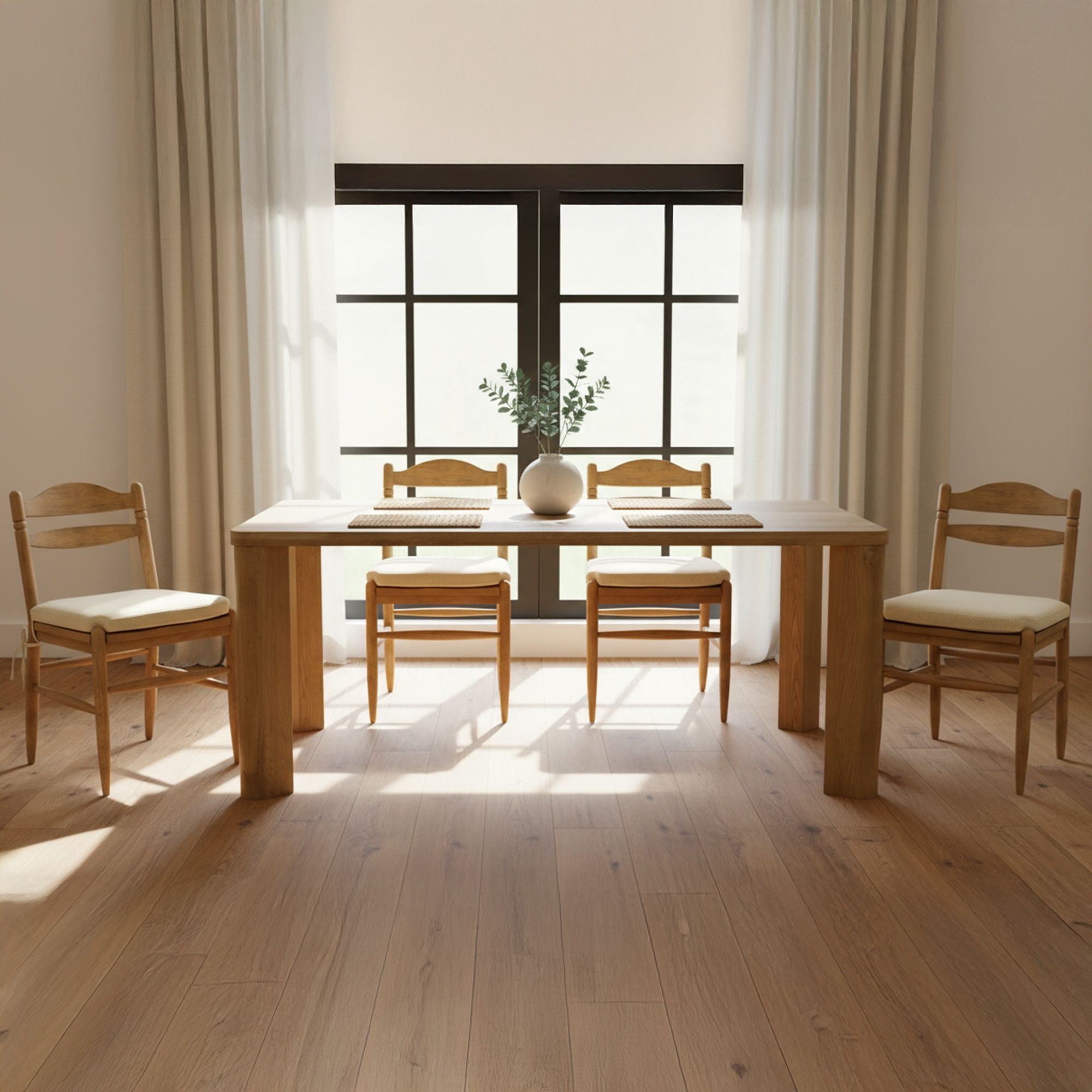 Segment - Large Dining Table - Heritage Brown