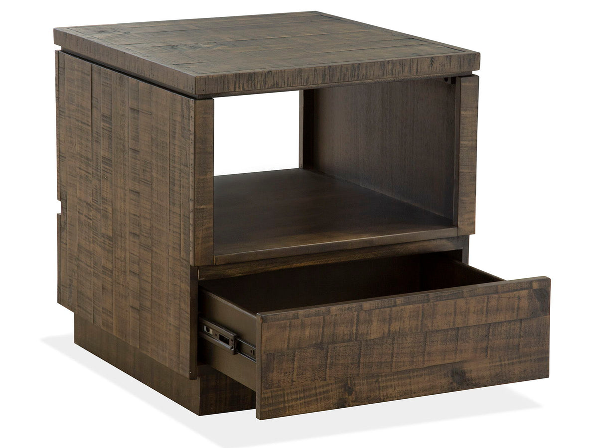 Baisden - Rectangular End Table - Tobacco