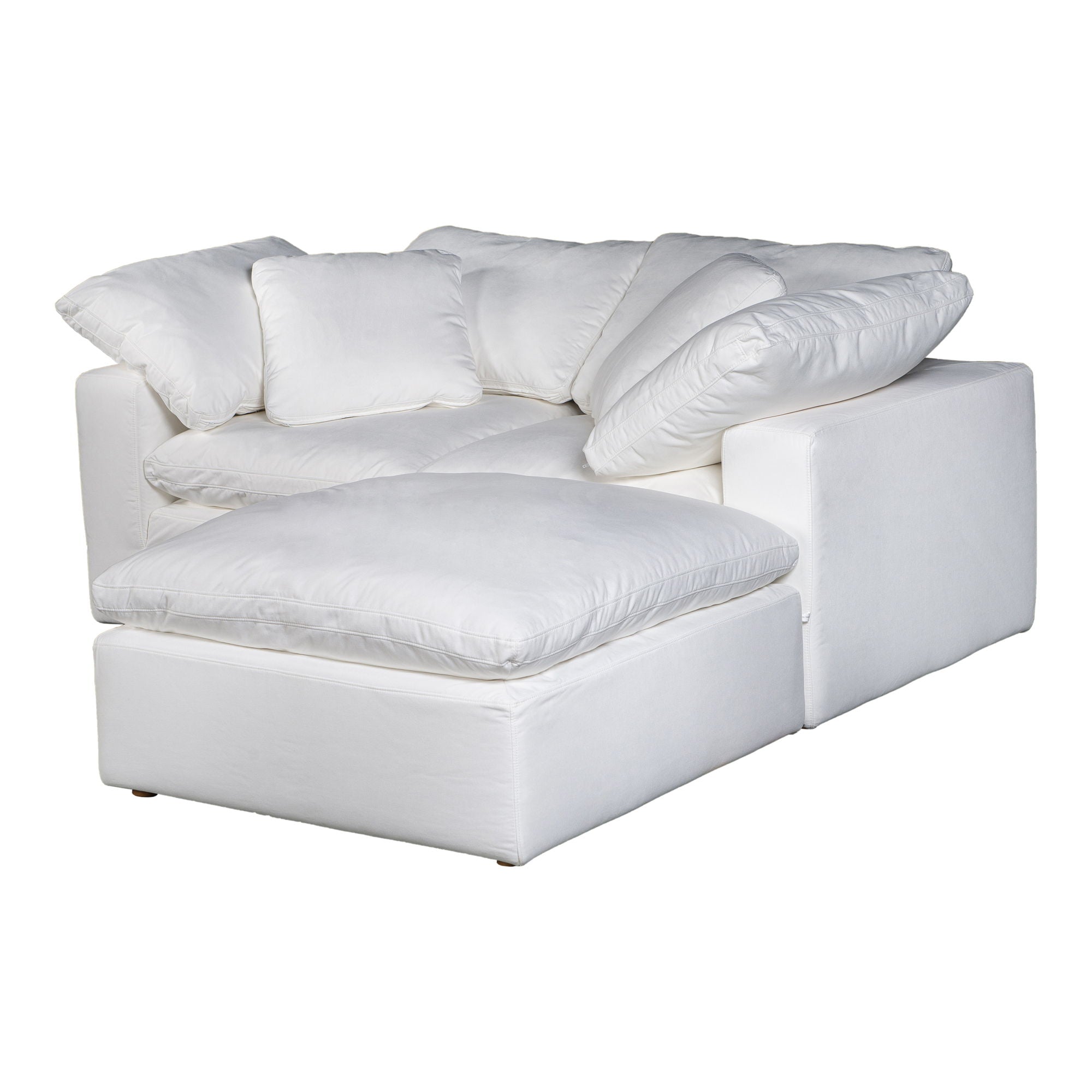 Terra - Livesmart Fabric Condo Nook Modular Sectional - Cream