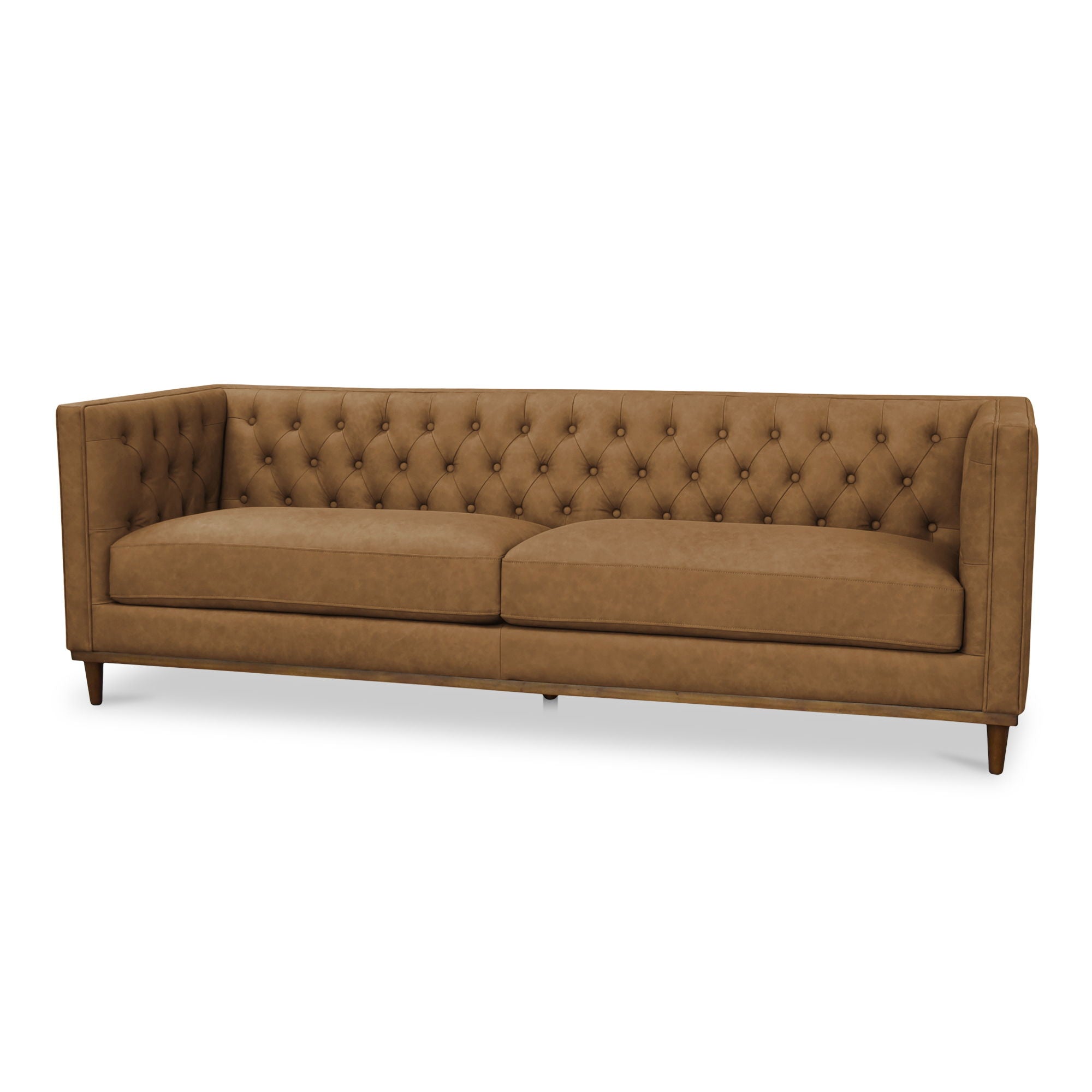 Fielder - Leather Sofa - Tan