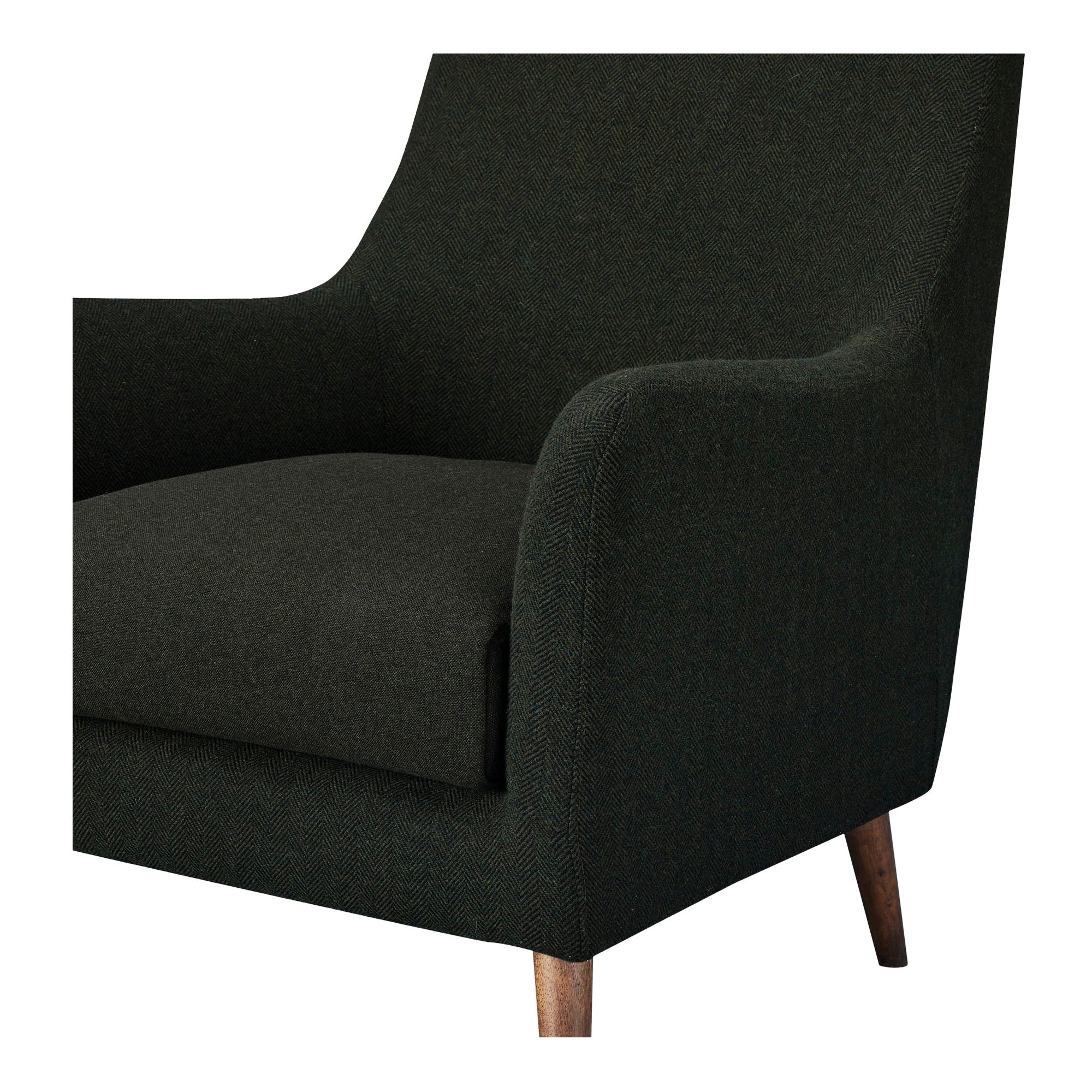 Fisher - Armchair - Olive Wool Blend