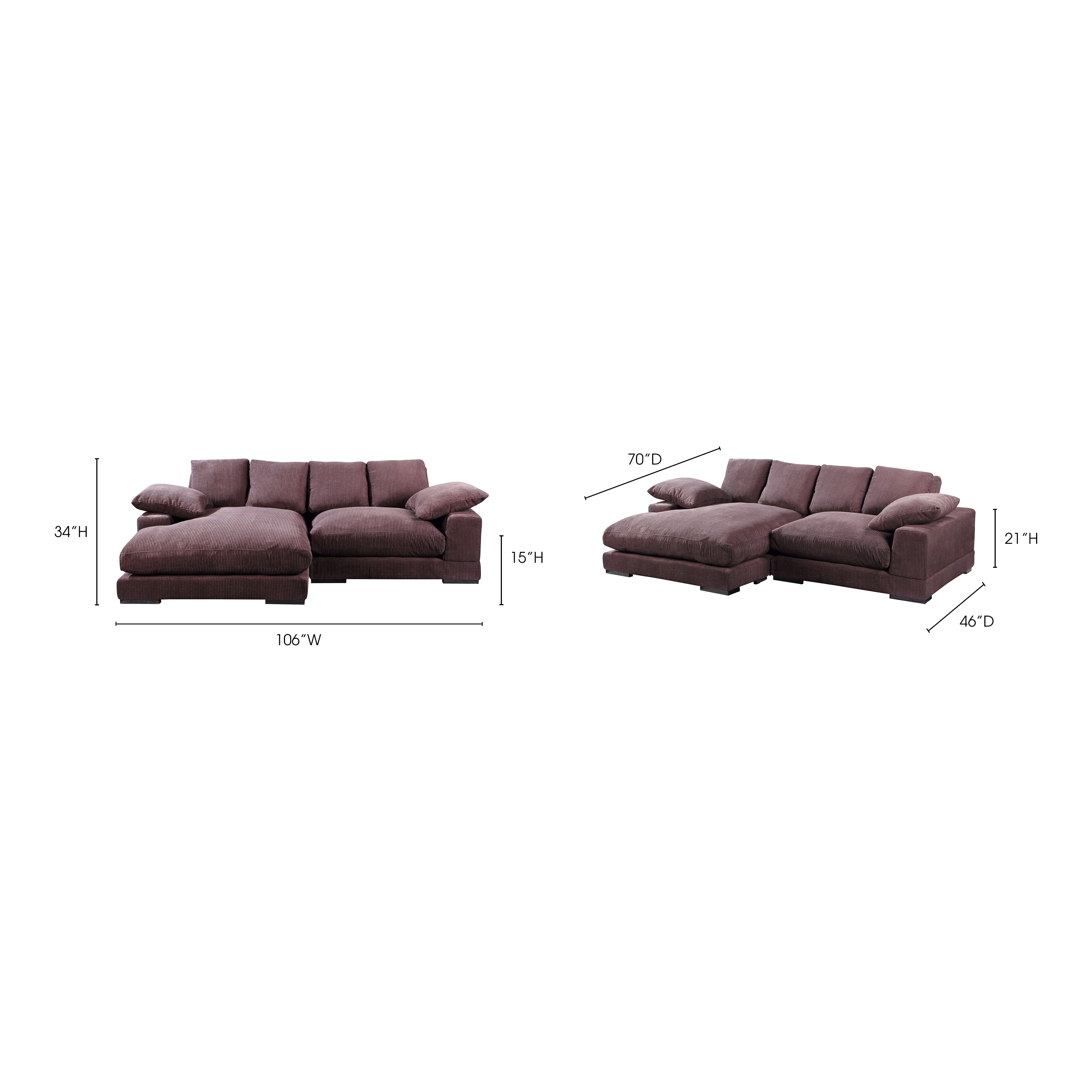 Plunge - Sectional - Brown
