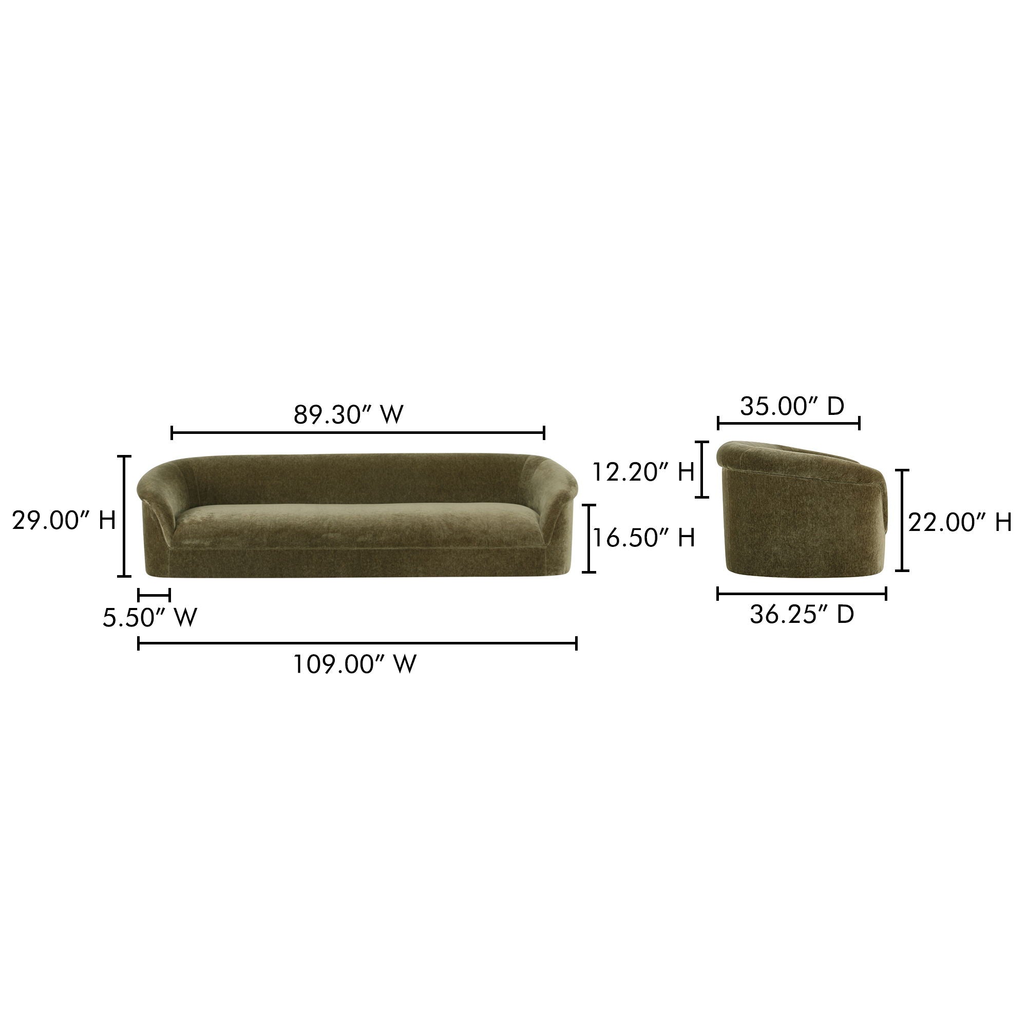 Thora - Sofa - Green