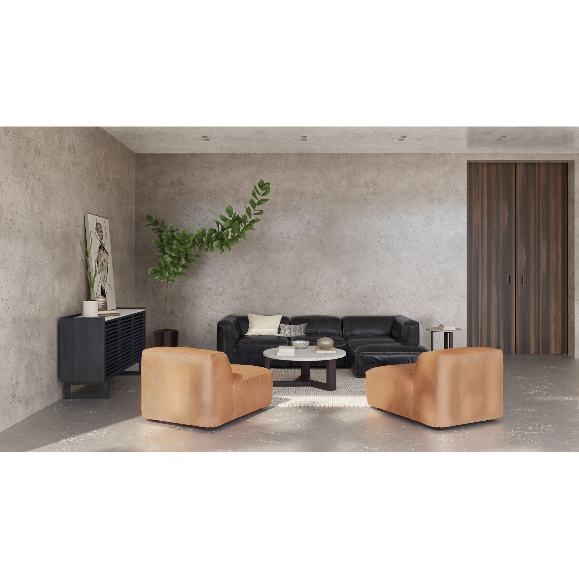 Luxe - Corner Chair - Black