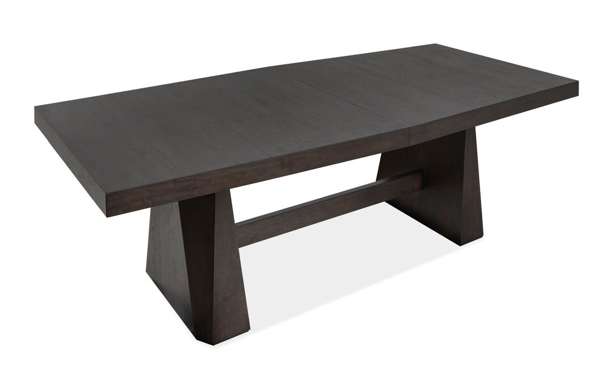 Tauren - Extendable Double Pedestal Dining Table - Coffee Bean
