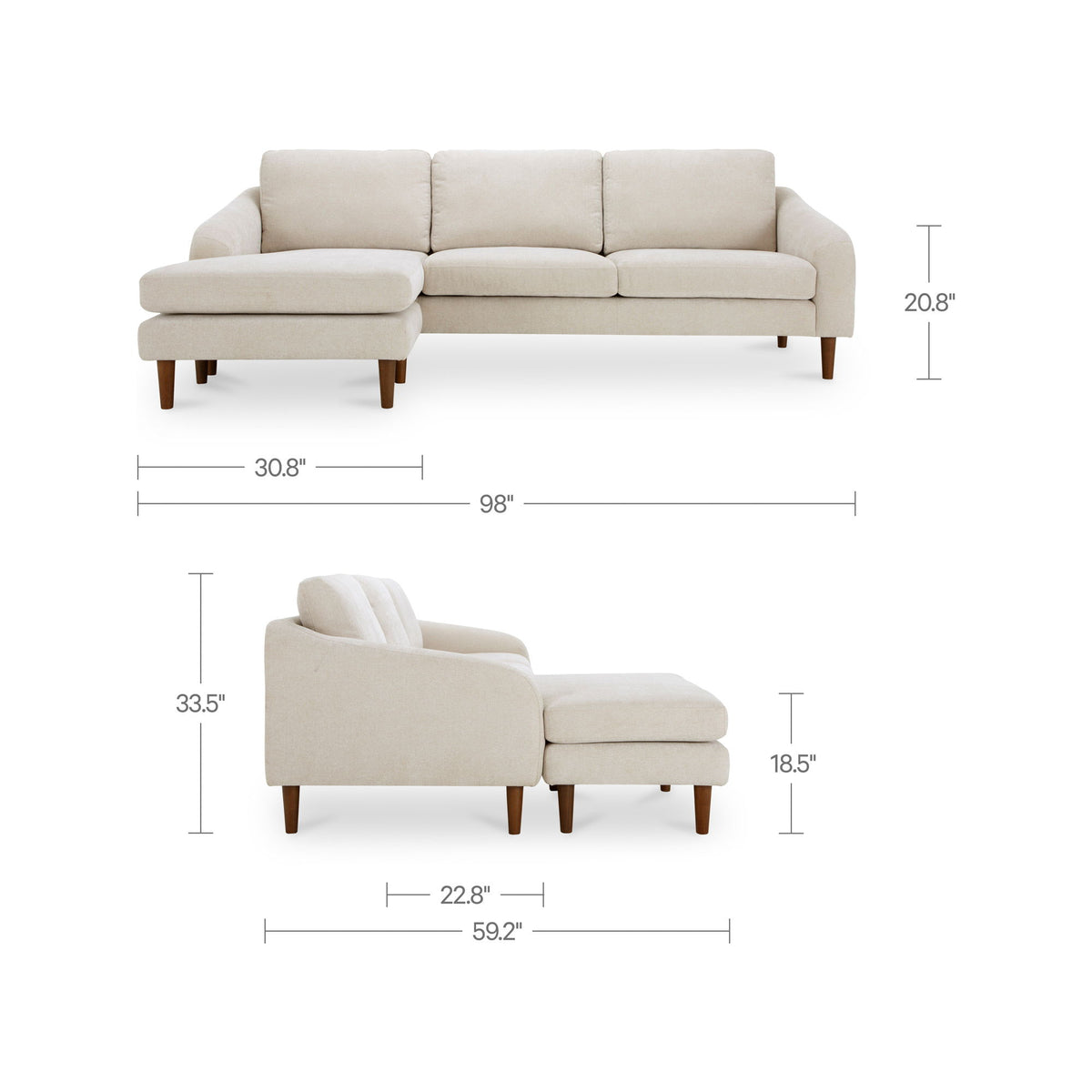 Quinn - Sectional - Oatmeal