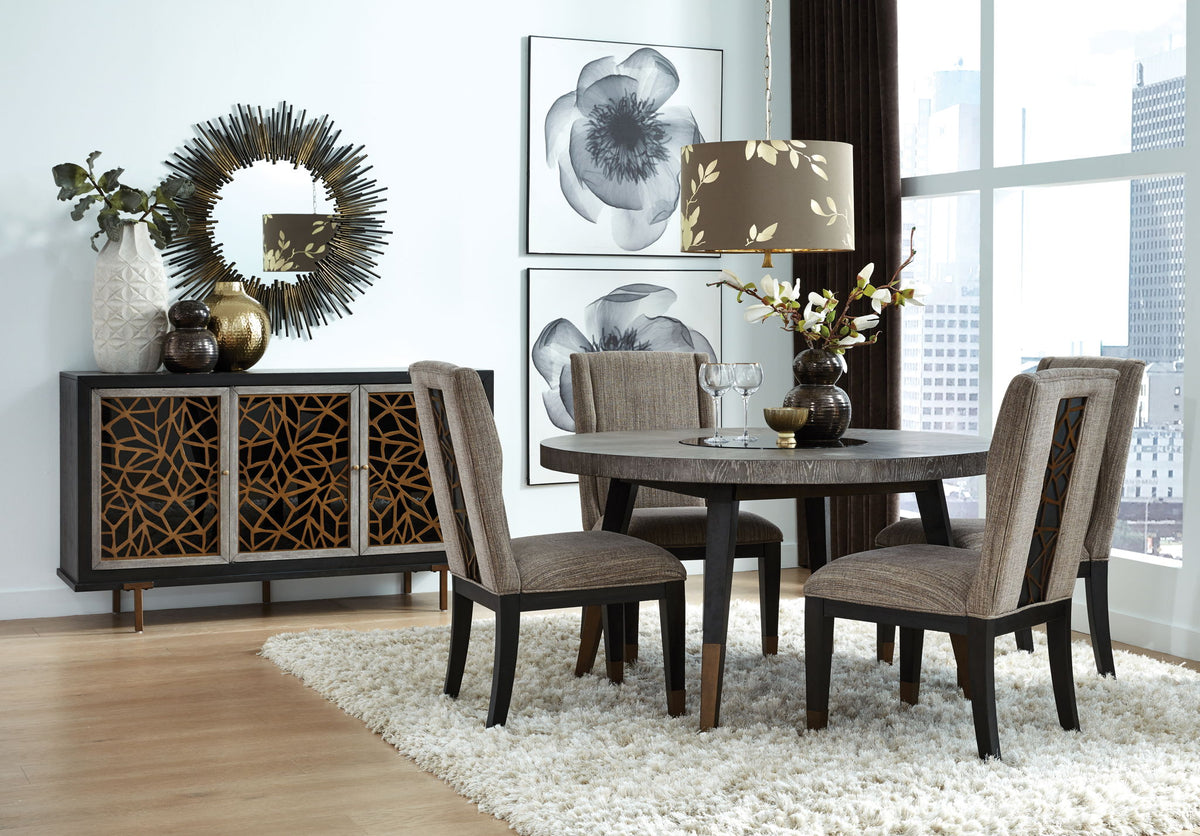 Ryker - Round Dining Table - Homestead Brown