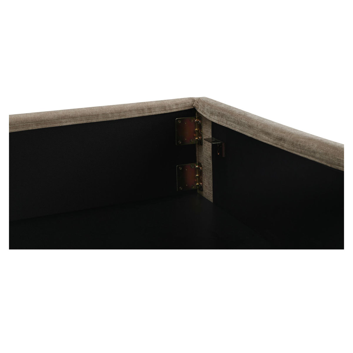 Joan - King Storage Bed - Light Taupe