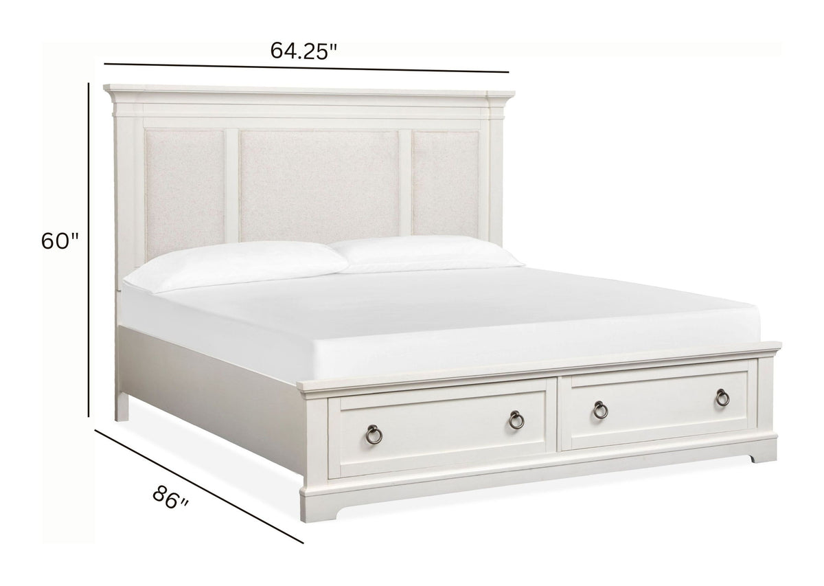 Kingston - Upholstered Panel Storage Bed