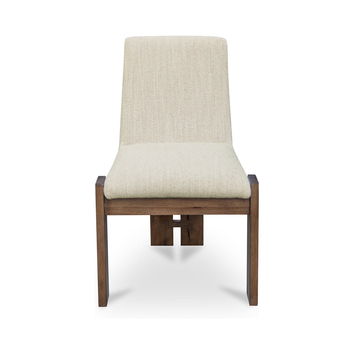 Mia - Dining Chair (Set of 2) - Beige / Dark Brown