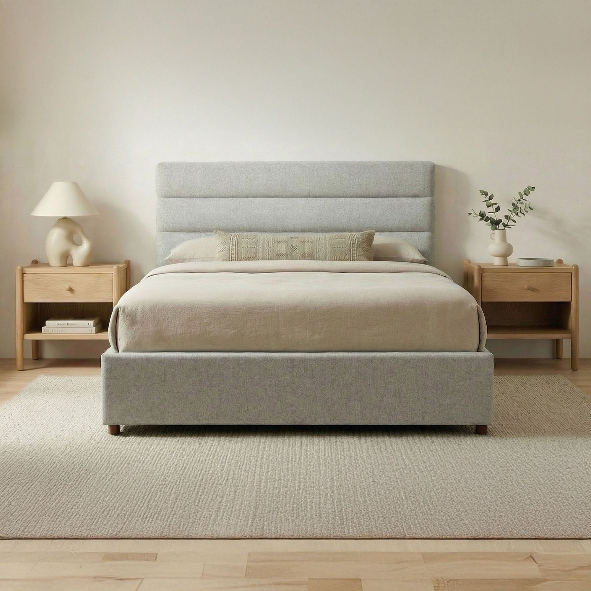 Takio - Queen Bed - Gray
