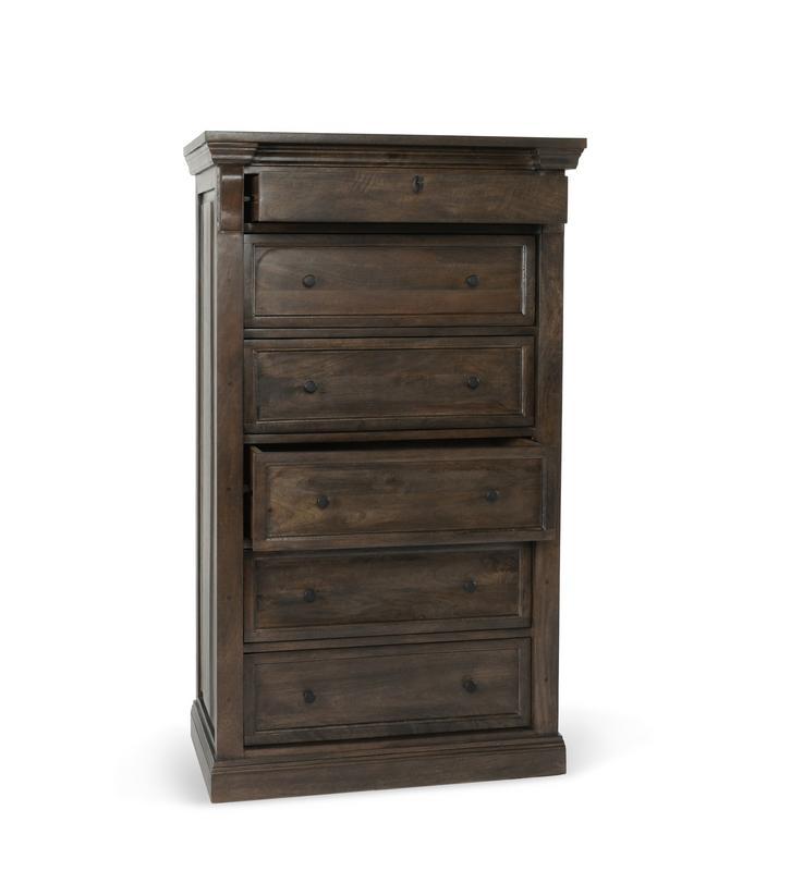 Adelaide - Wood 6 Drawer Chest - Cocoa Brown