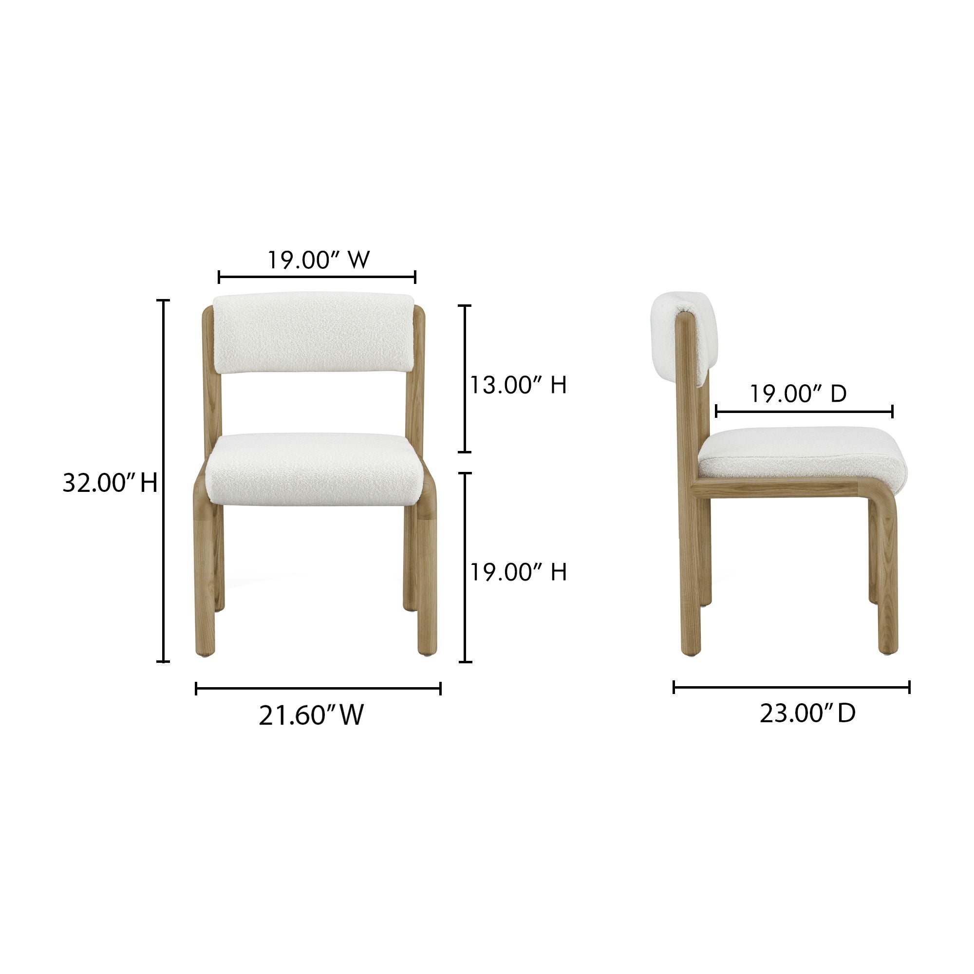 April - Dining Chair (Set of 2) - White