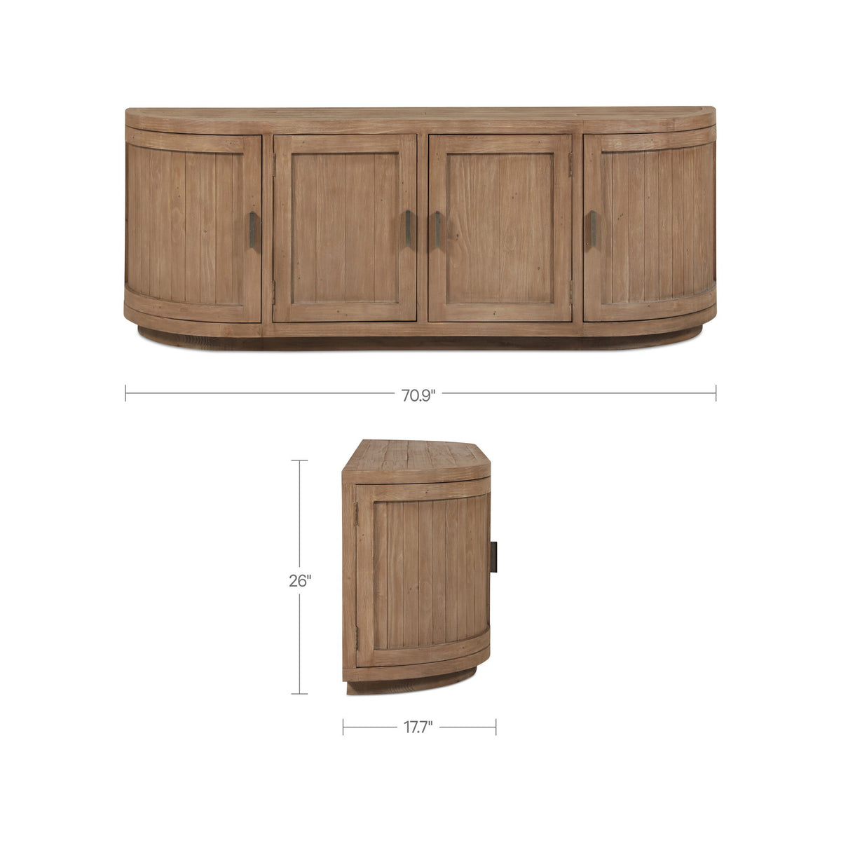 Nicola - Media Cabinet - Natural
