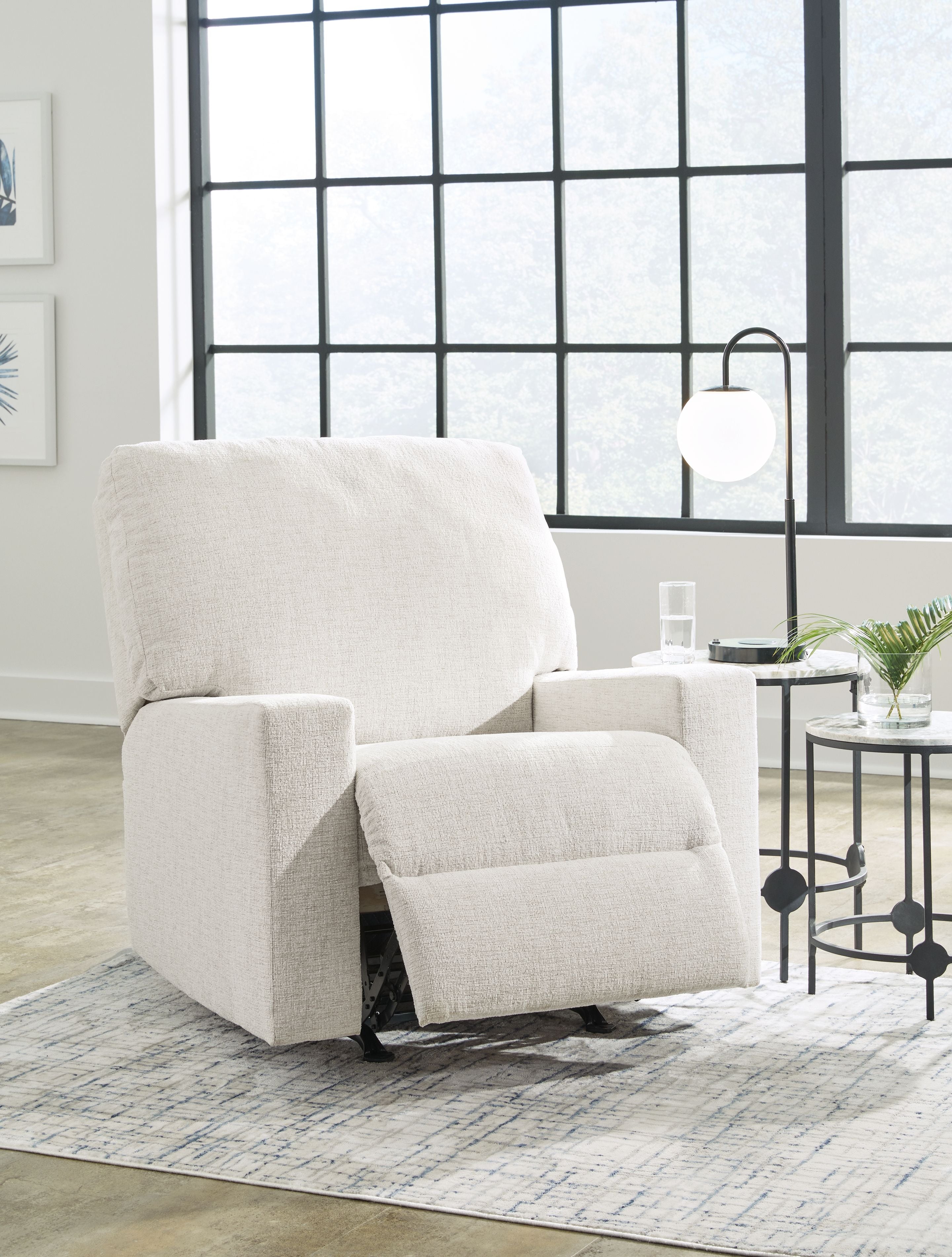 Rannis - Snow - Rocker Recliner - Fabric