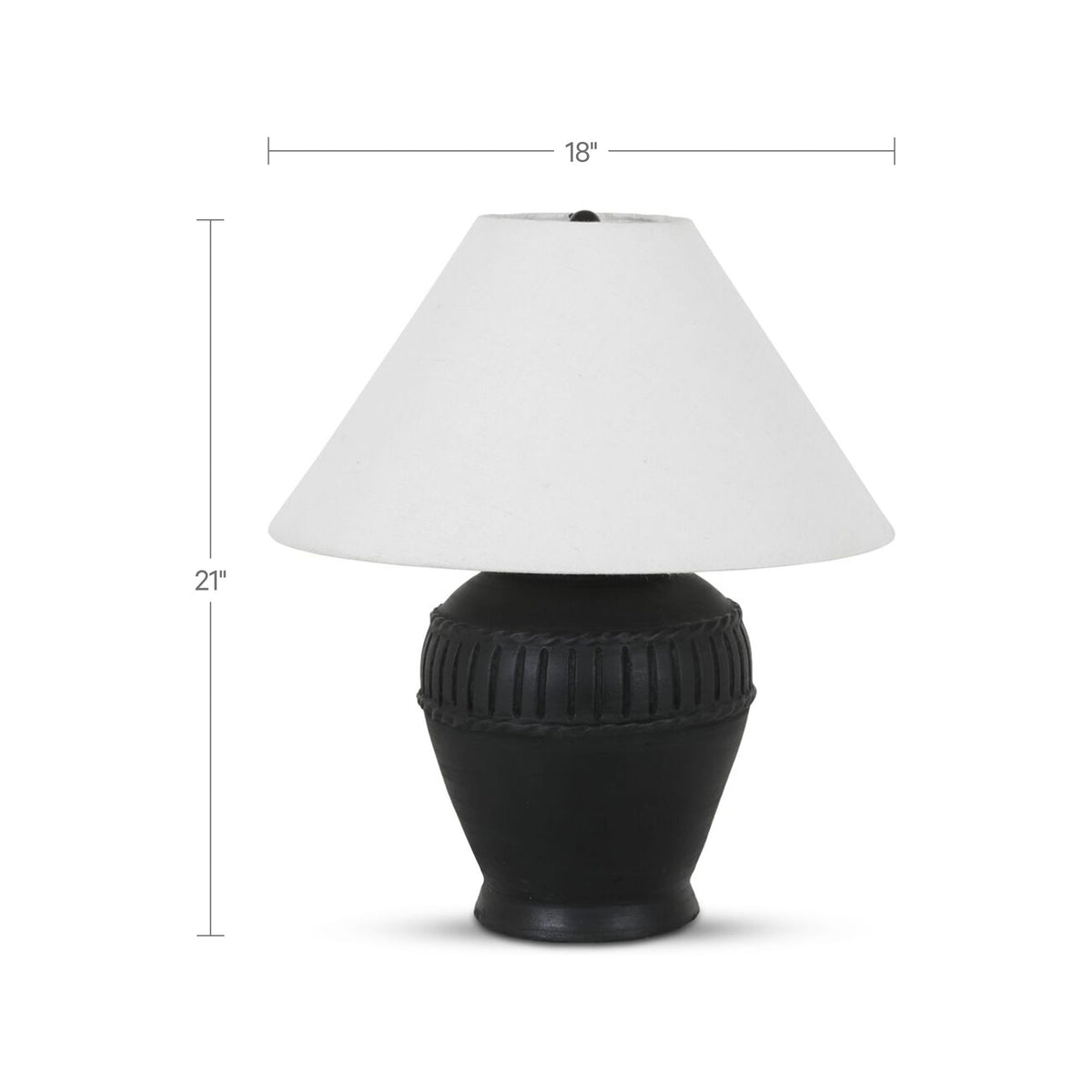 Madeira - Table Lamp - Black / White