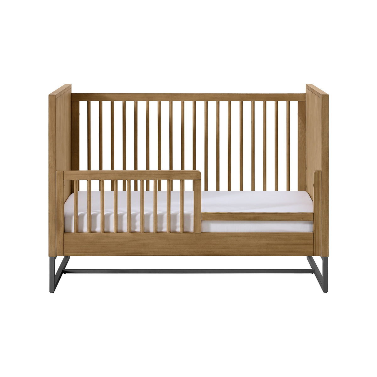 Newport - Classic Crib Toddler Rail - Natural Oak