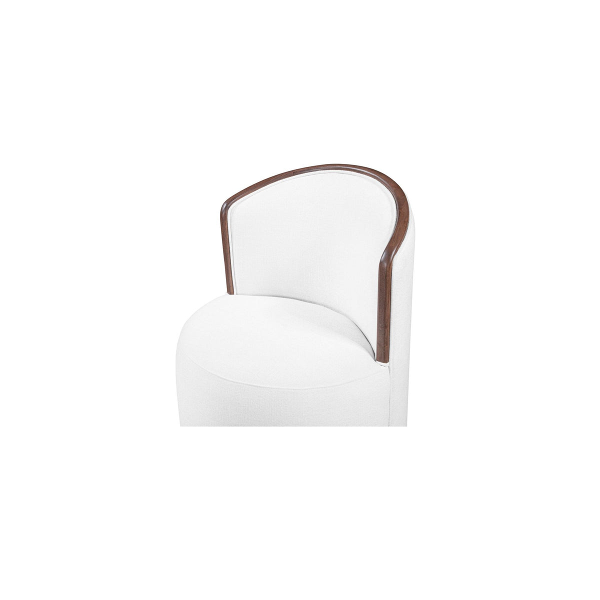 Rossi - Swivel Dining Chair - Cream / White