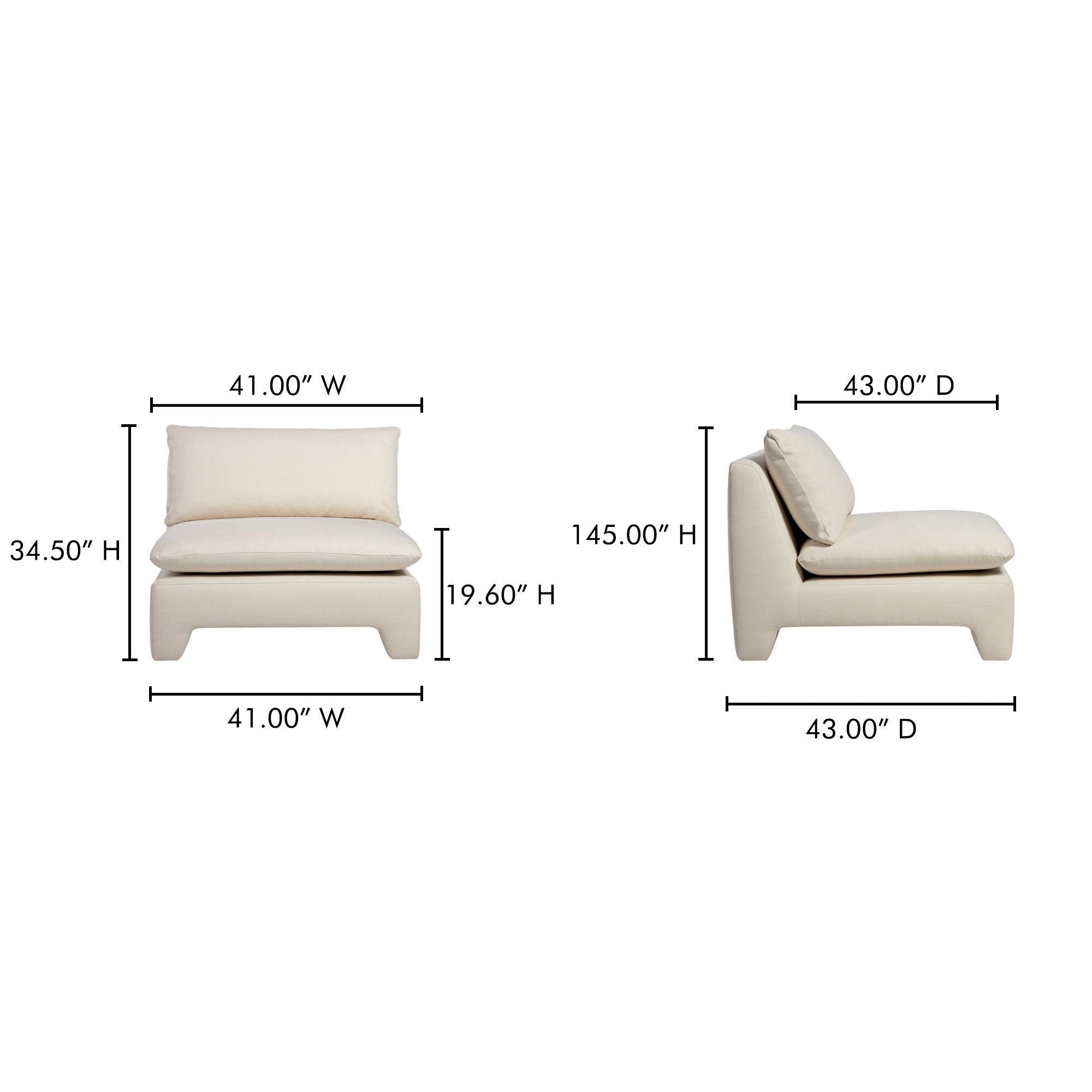 Estelle - Lounge Chair - Cream