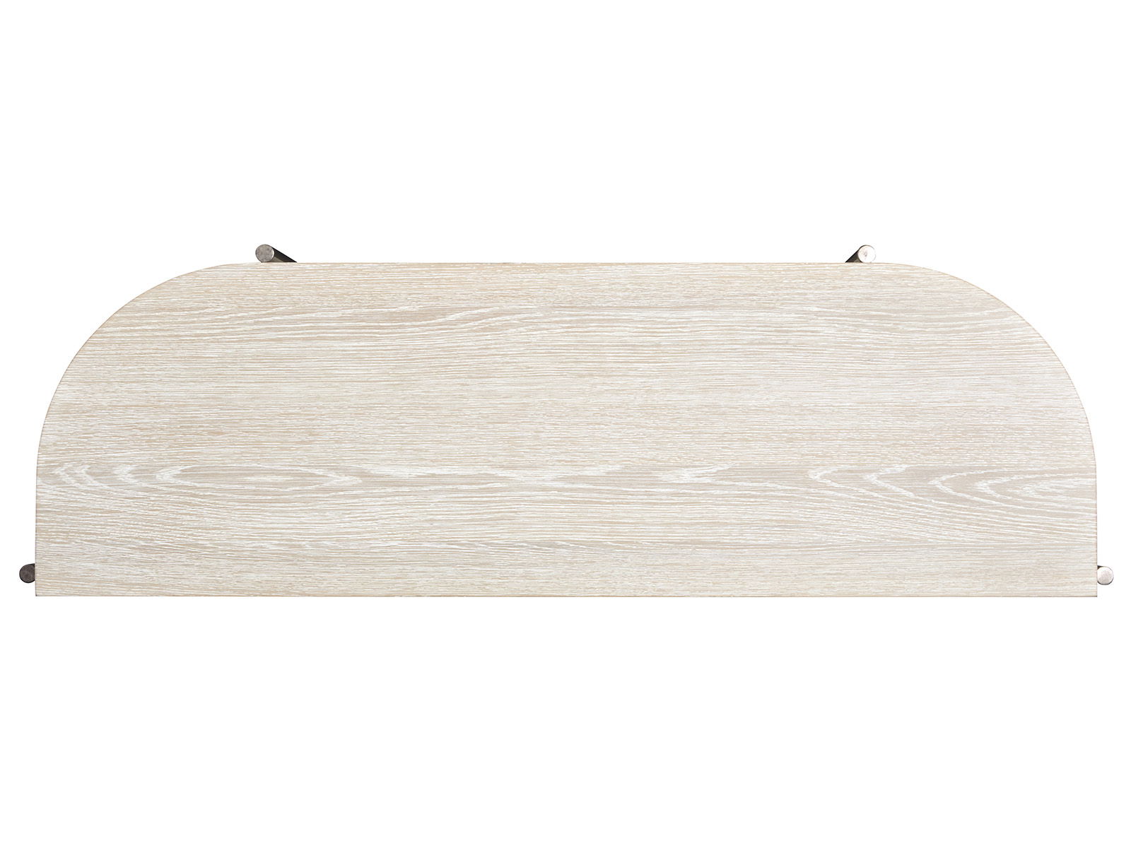 Jennings - Demilune Sofa Table - Edgecomb Grey And Weathered Antique Nickel