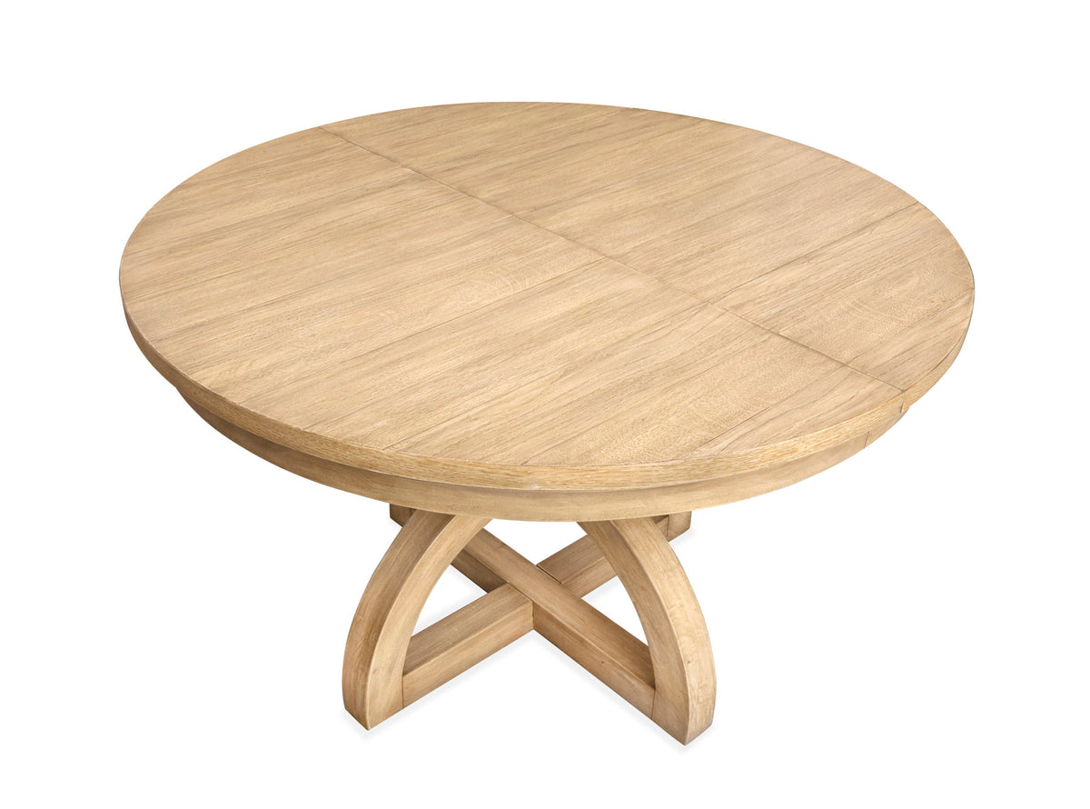 Coventry - Extendable 48" Round Dining Table - Honey Wheat