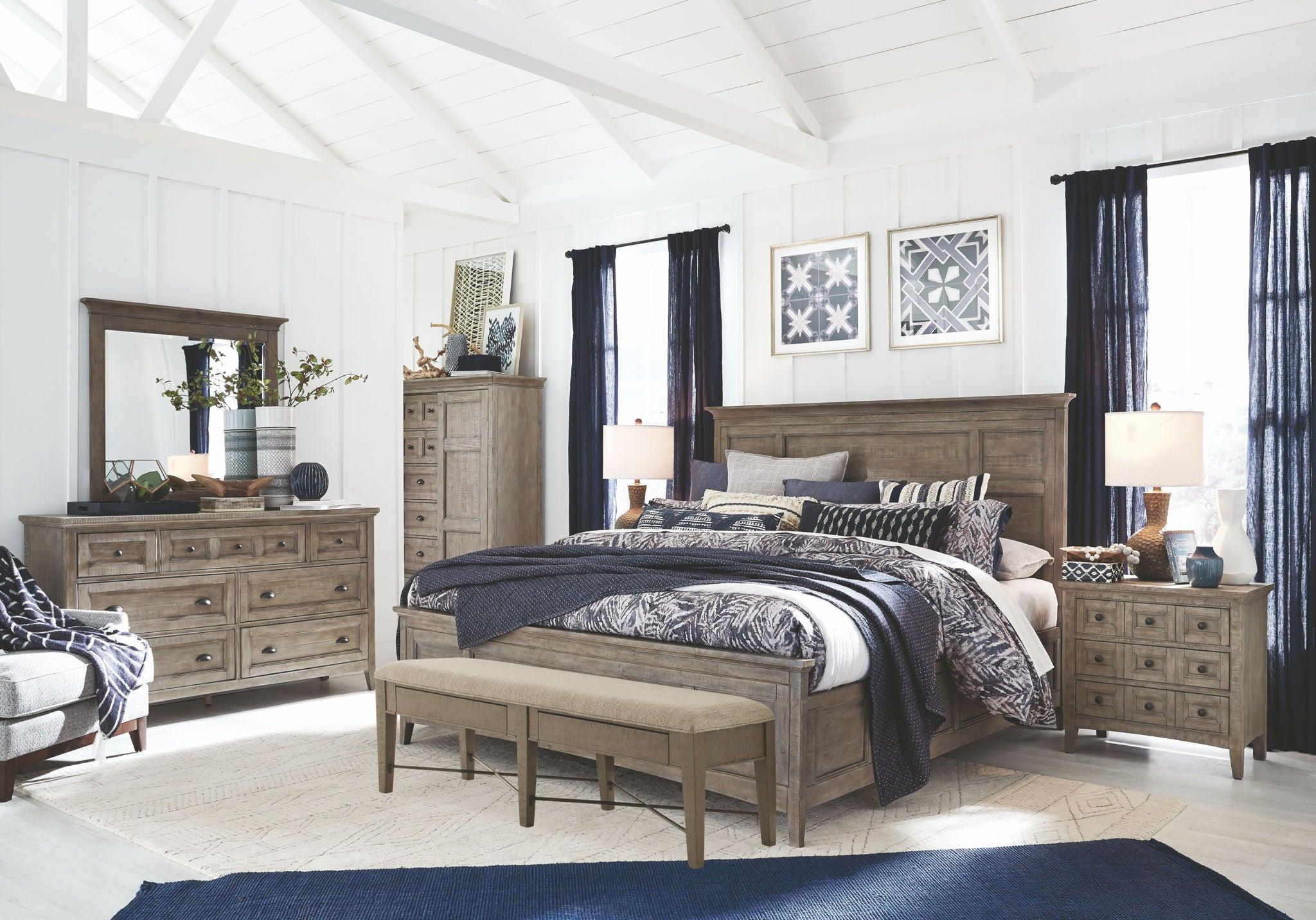Paxton Place - Wood Drawer Nightstand - Dove Tail Grey