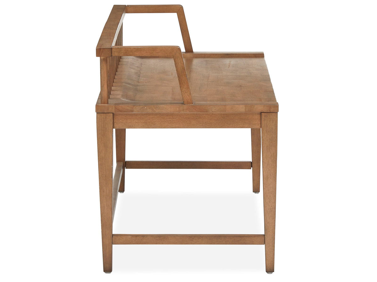 Lindon - Arm Bench With Low Back - Light Brown