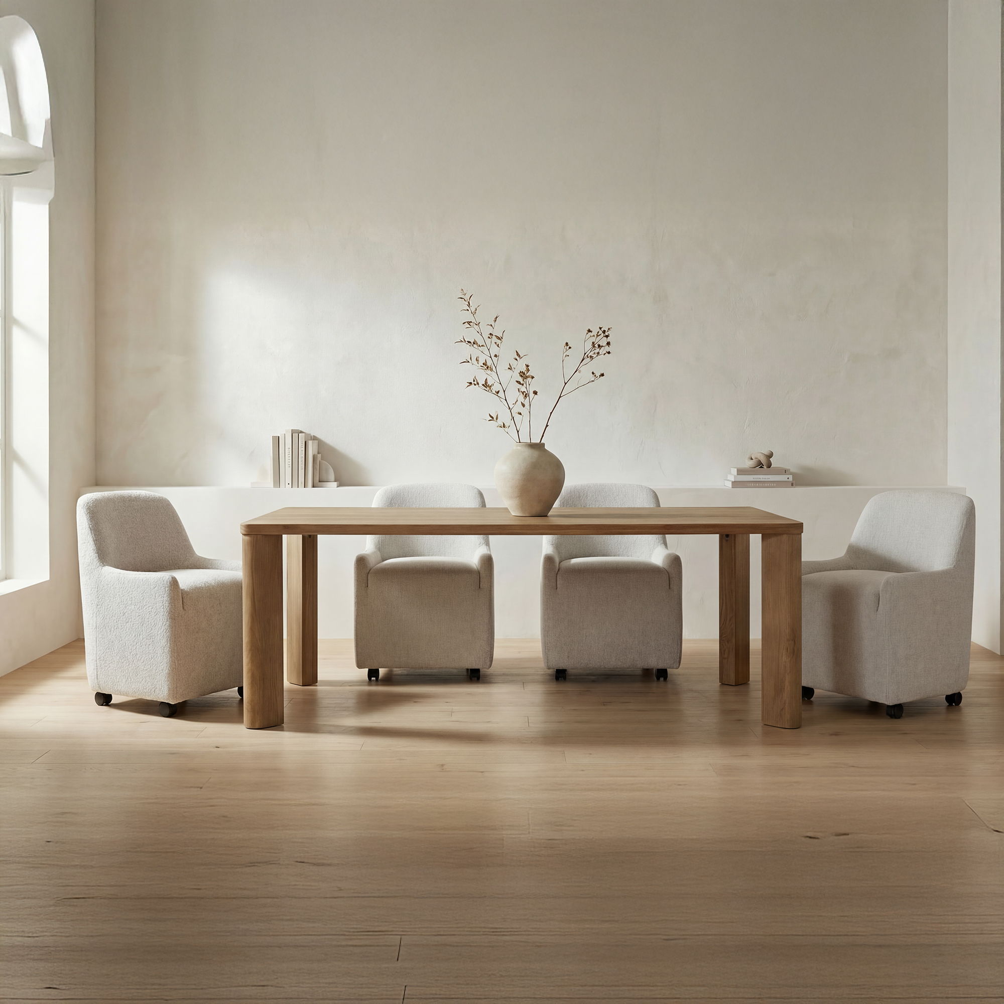 Segment - Large Dining Table - Heritage Brown