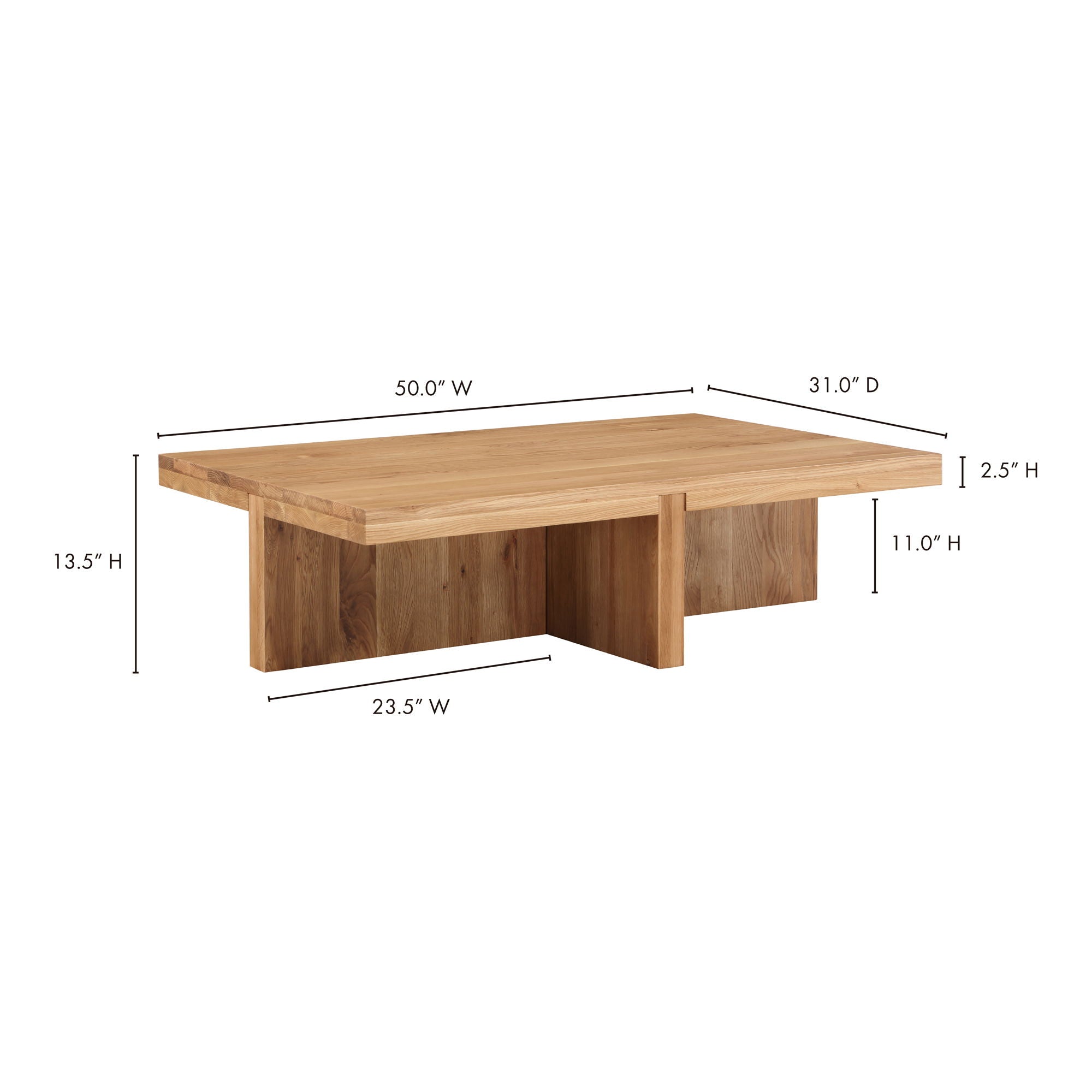 Folke - Rectangular Coffee Table - Light Brown