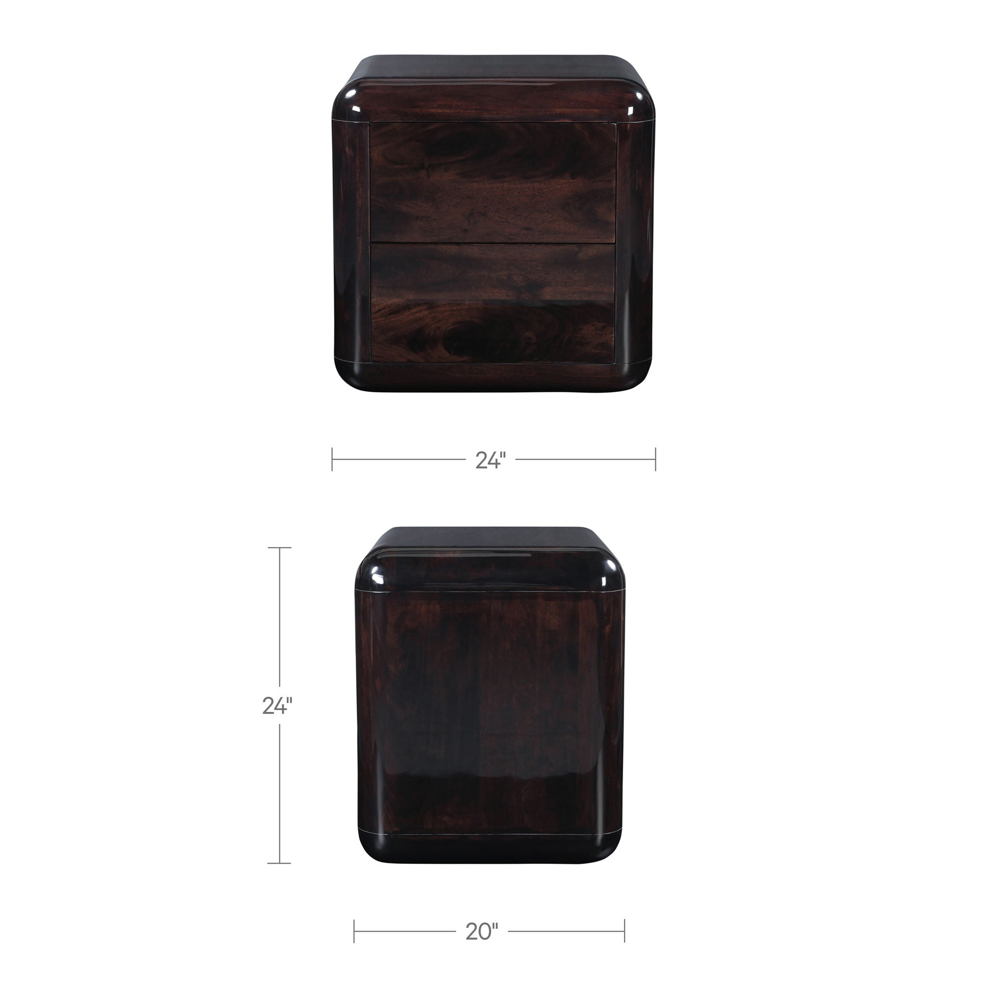 Rory - Nightstand - Dark Brown