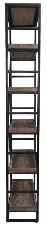 Evan - Single Bookshelf - Olive Brown