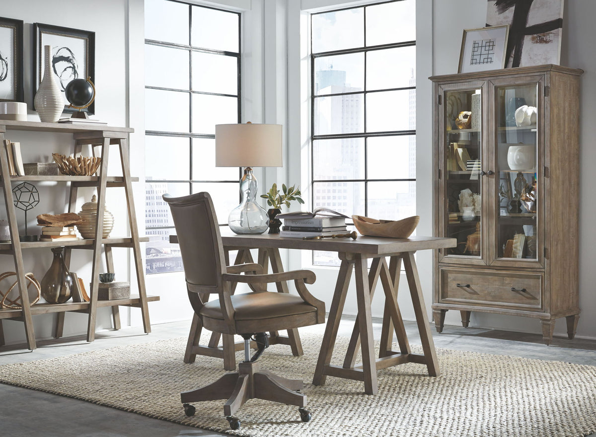 Lancaster - Fully Upholstered Swivel Chair - Dove Tail Gray