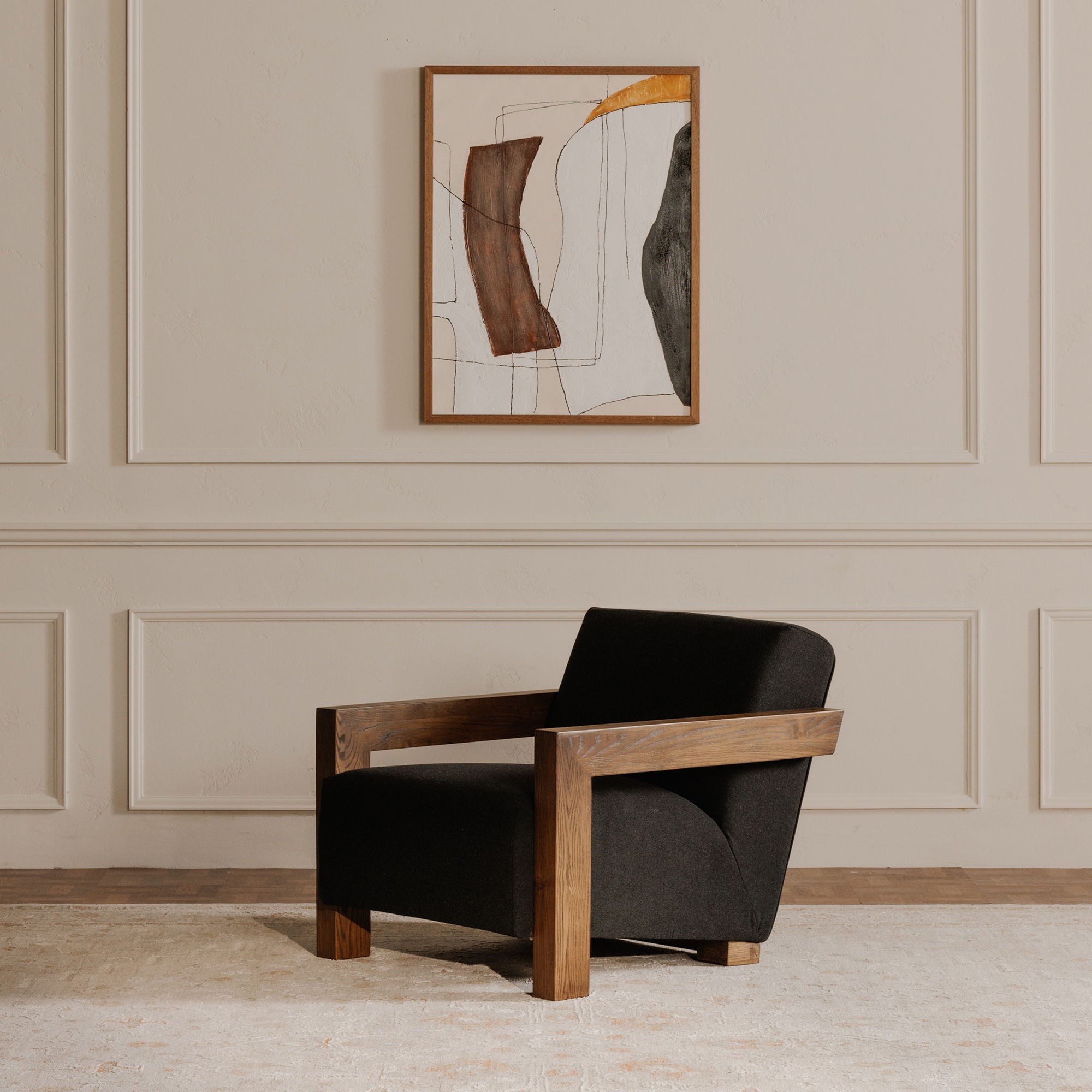 Garnet - Lounge Chair - Charcoal