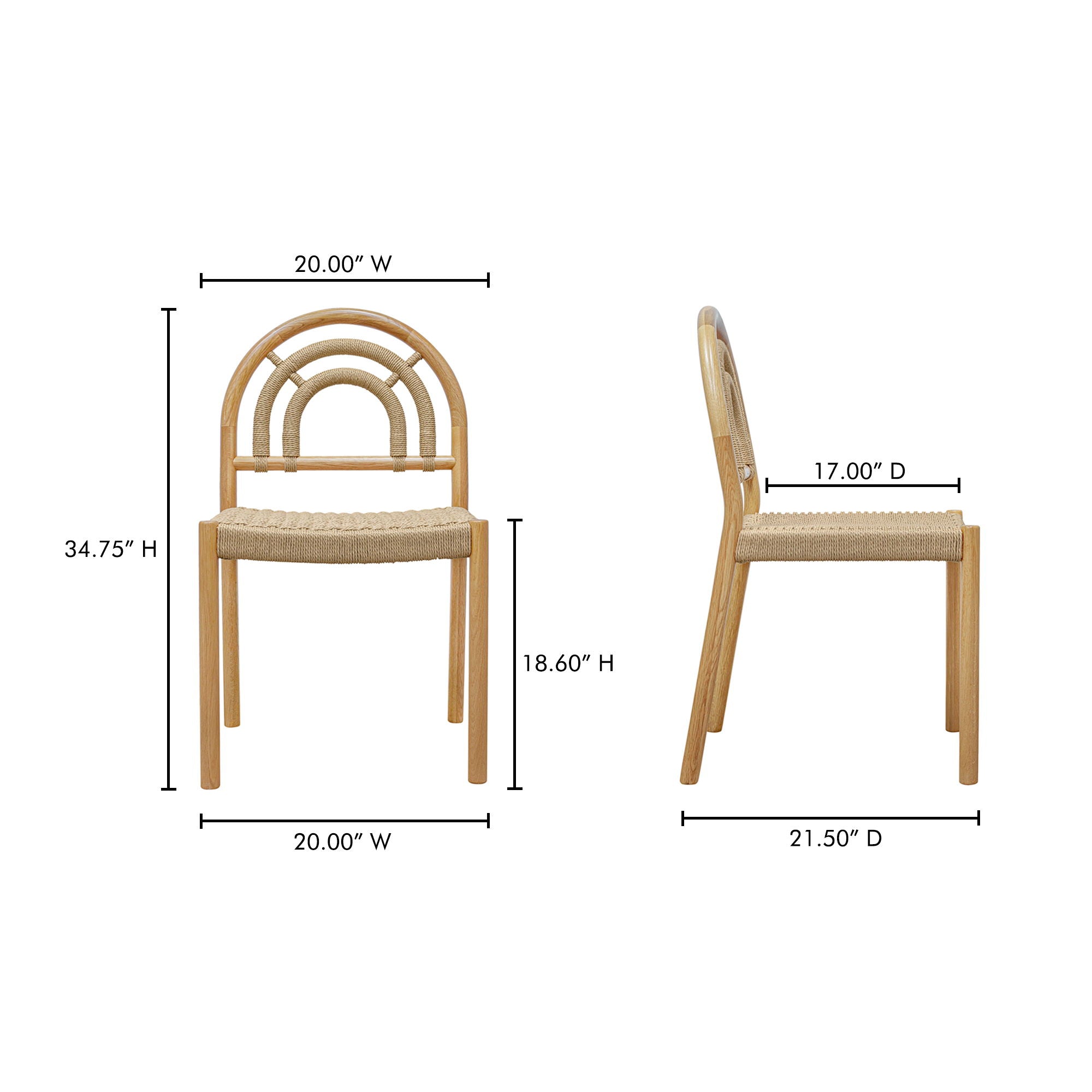 Avery - Dining Chair (Set of 2) - Natural
