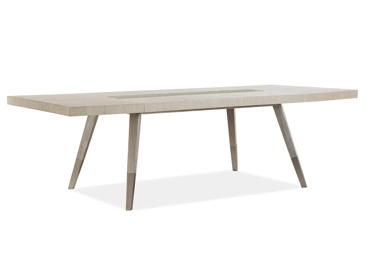 Lenox - Rectangular Dining Table - Warm Silver