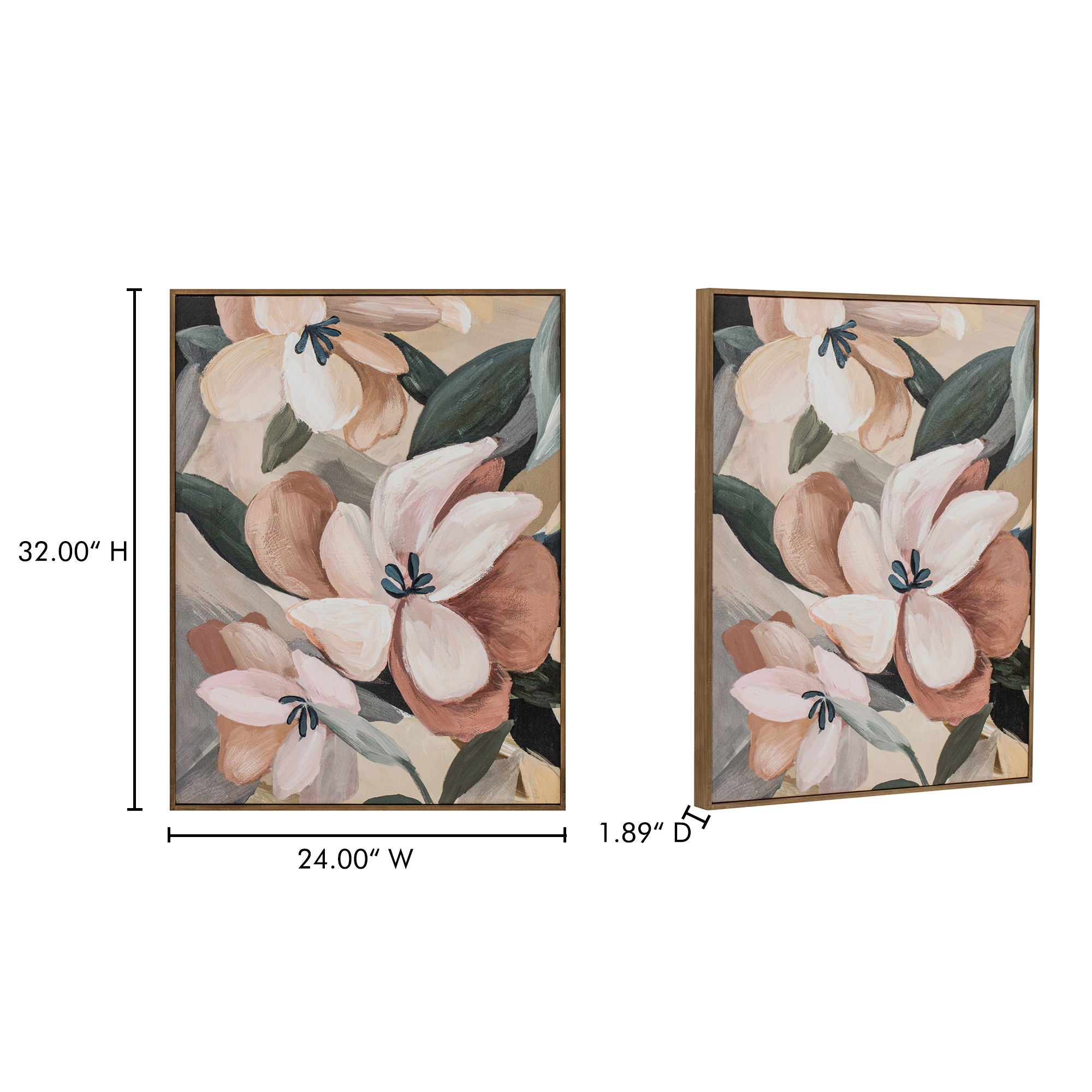Virtue - 1 Framed Painting - Pink