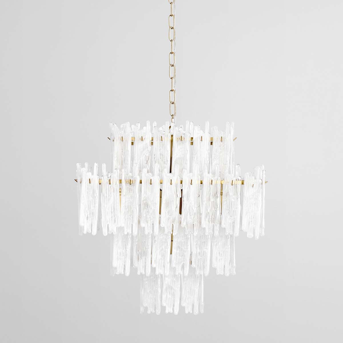 Everly - Chandelier Square - Clear/White