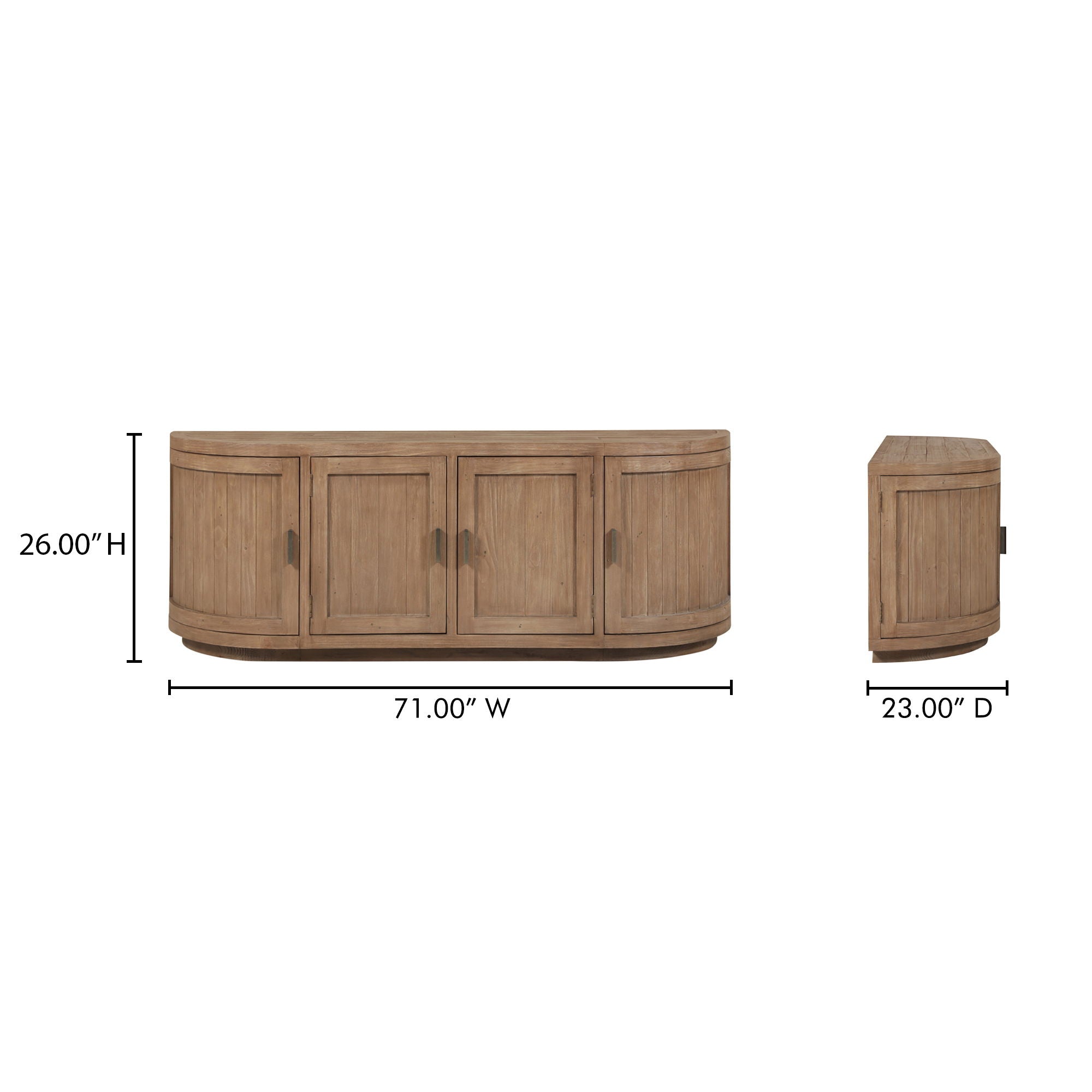 Nicola - Media Cabinet - Natural