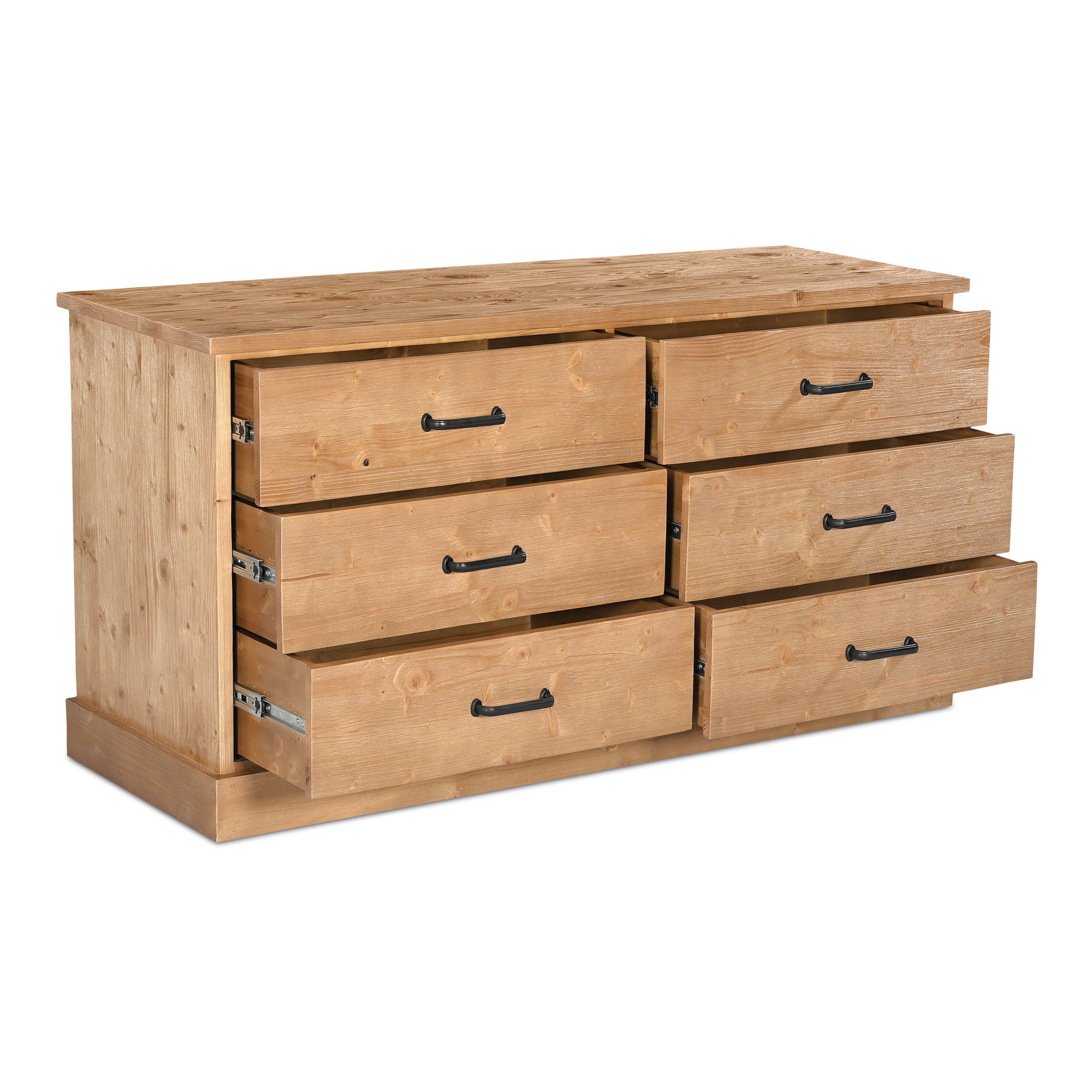 Tade - 6 Drawer Dresser - Honey