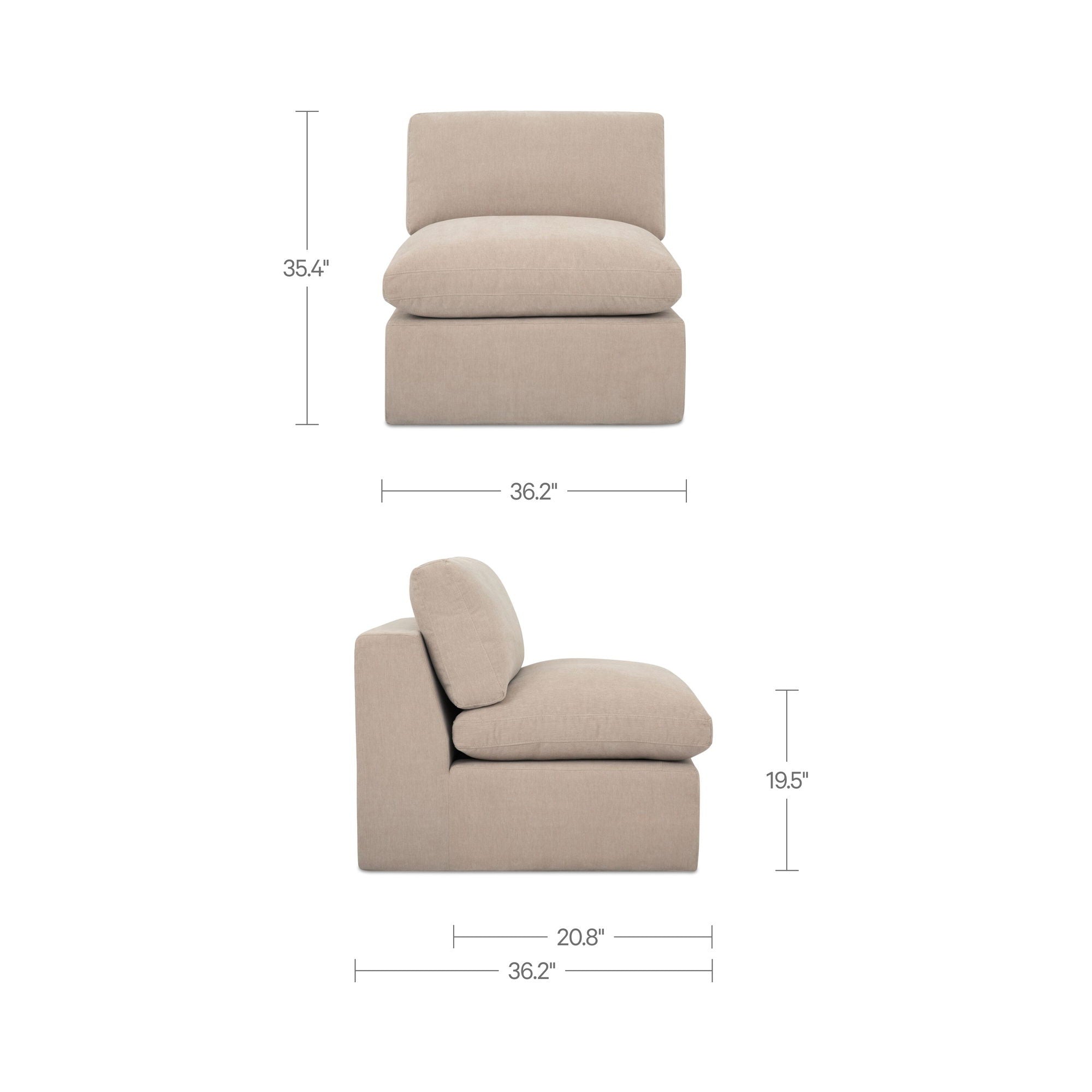 Cates - Slipper Chair - Pebble
