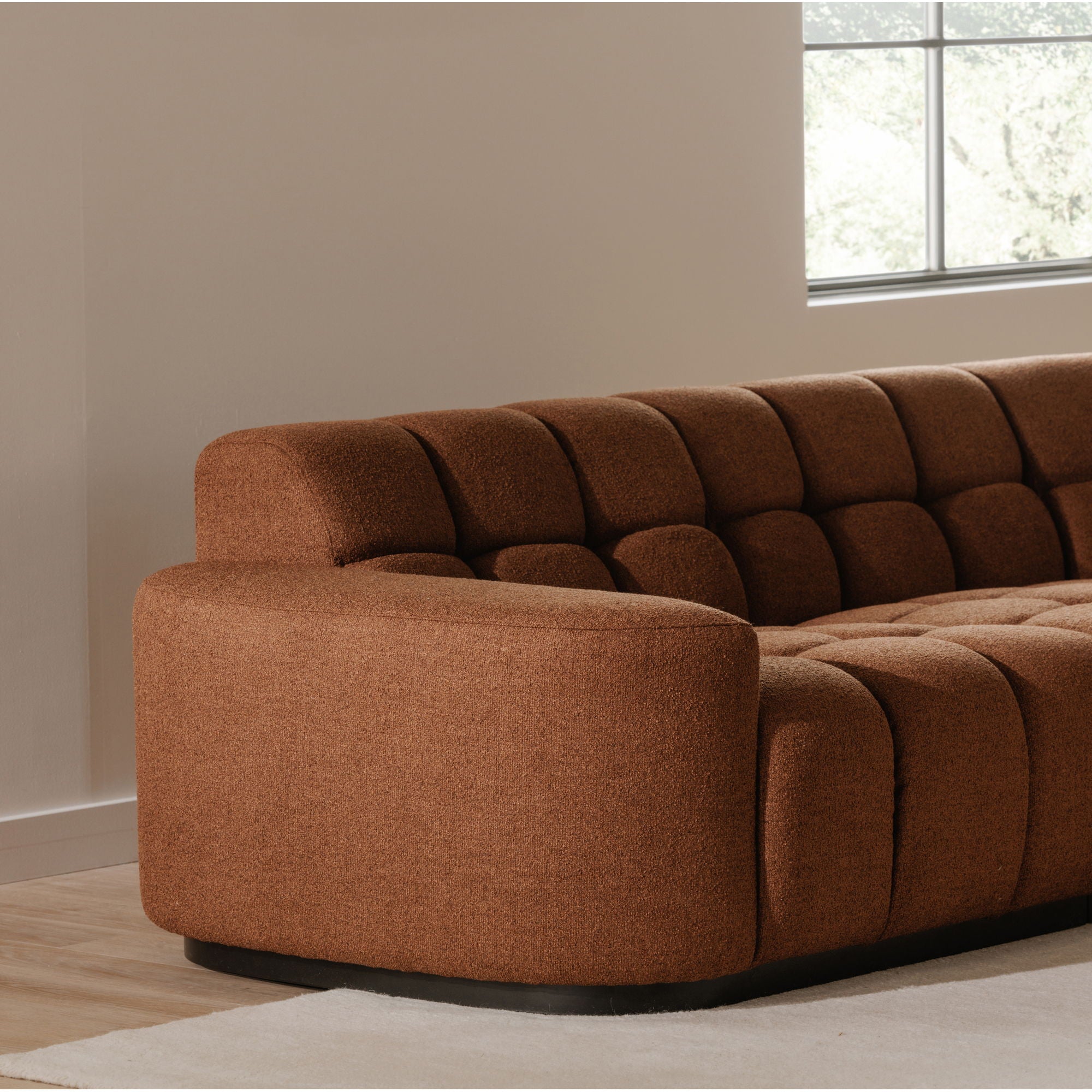 Roman - L-Shaped Sectional - Red