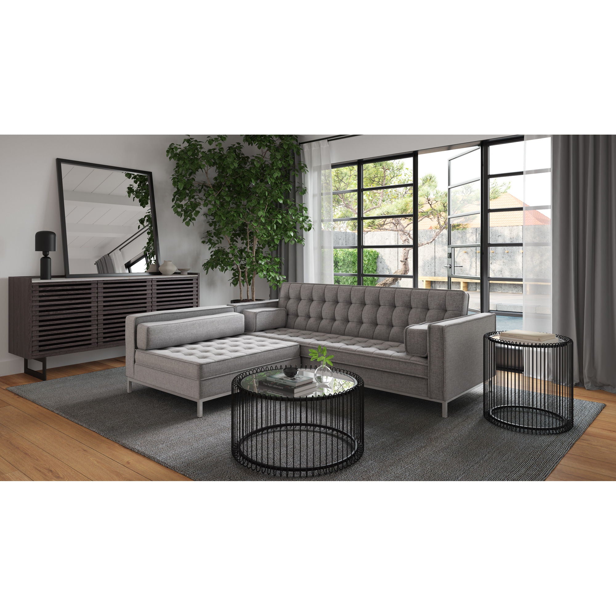 Covella - Storage Ottoman - Gray